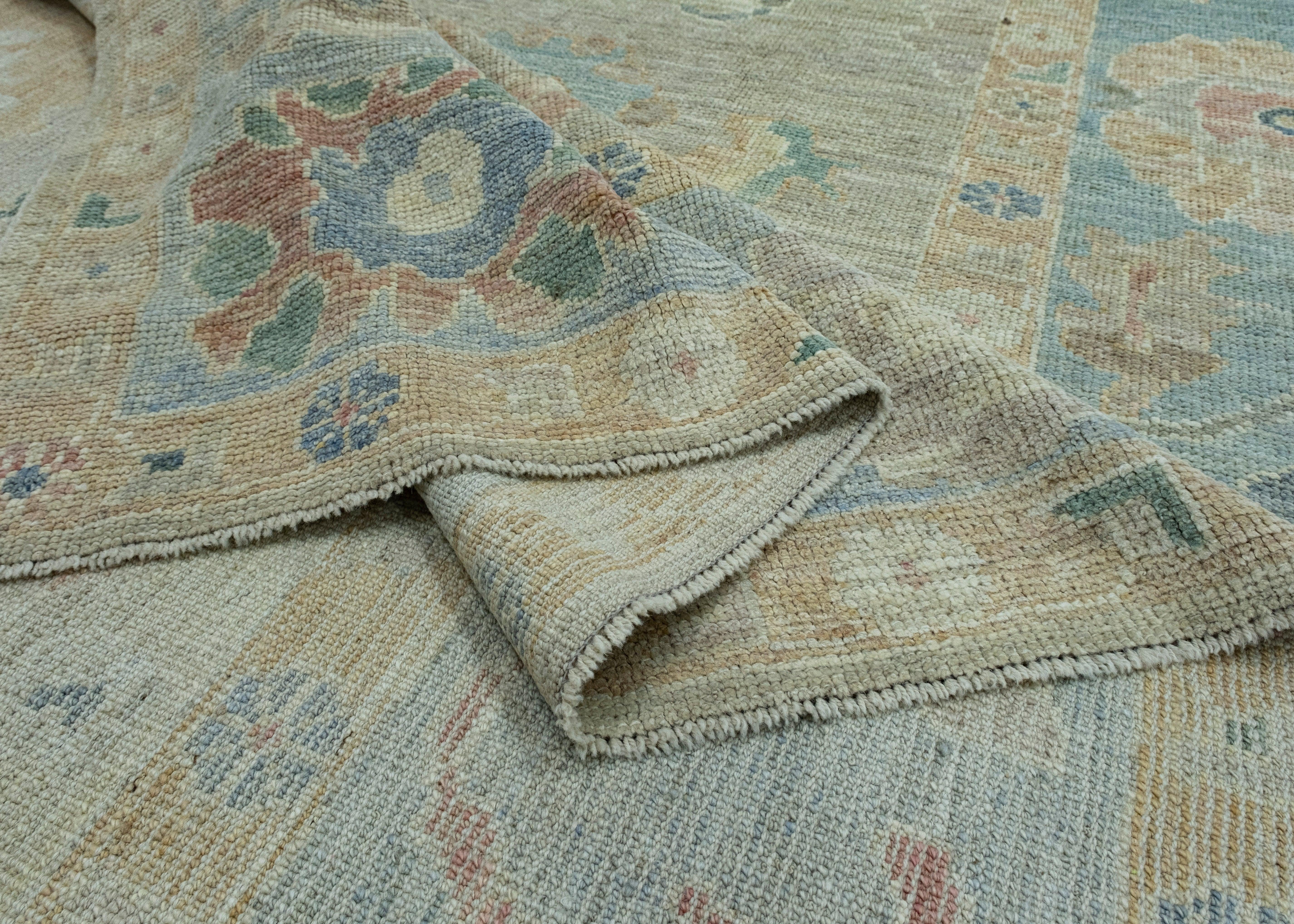 Turkish Oushak Rug 9'9