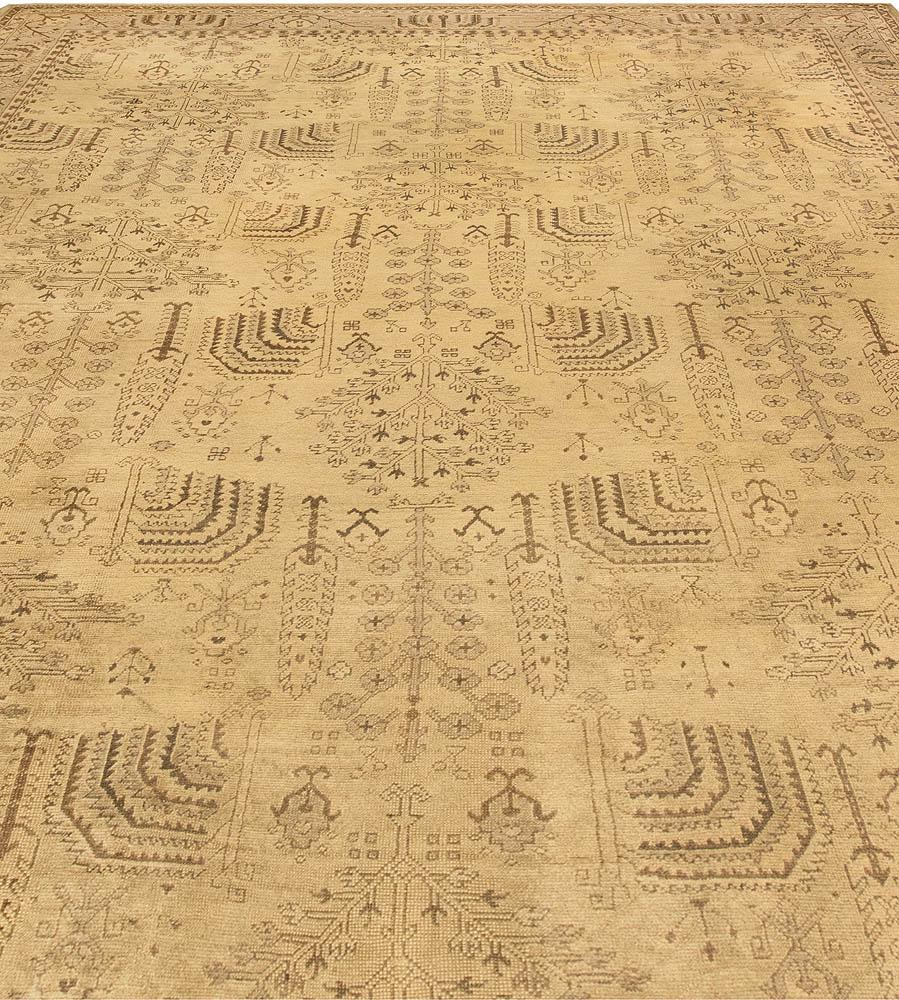 Early 20th Century Turkish Oushak Handmade Wool Rug
Size: 13'2