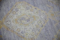Soft Purple Floral Handwoven Wool Turkish Oushak Rug 3' x 6'6"