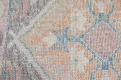 Multicolor Medallion/Crest Design Handwoven Wool Turkish Oushak Rug 3'1" x 6'7"