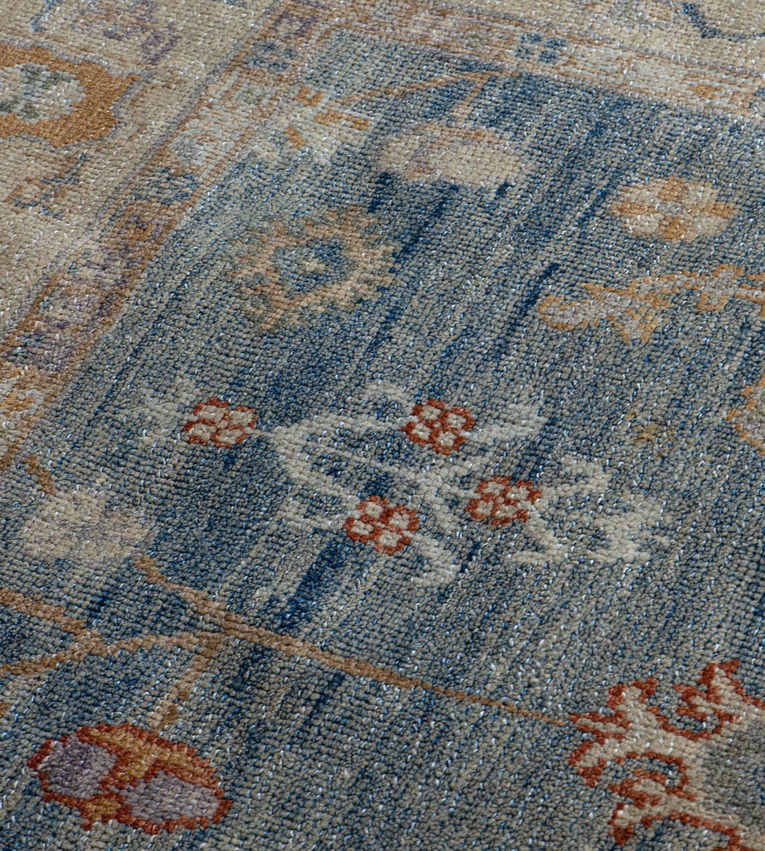 Contemporary Mansour Modern Handwoven Turkish Oushak Revival Wool Rug