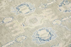 Tapis Oushak turc en vert et bleu de Sage Tapis en laine noué à la main 3'10" × 6'6"