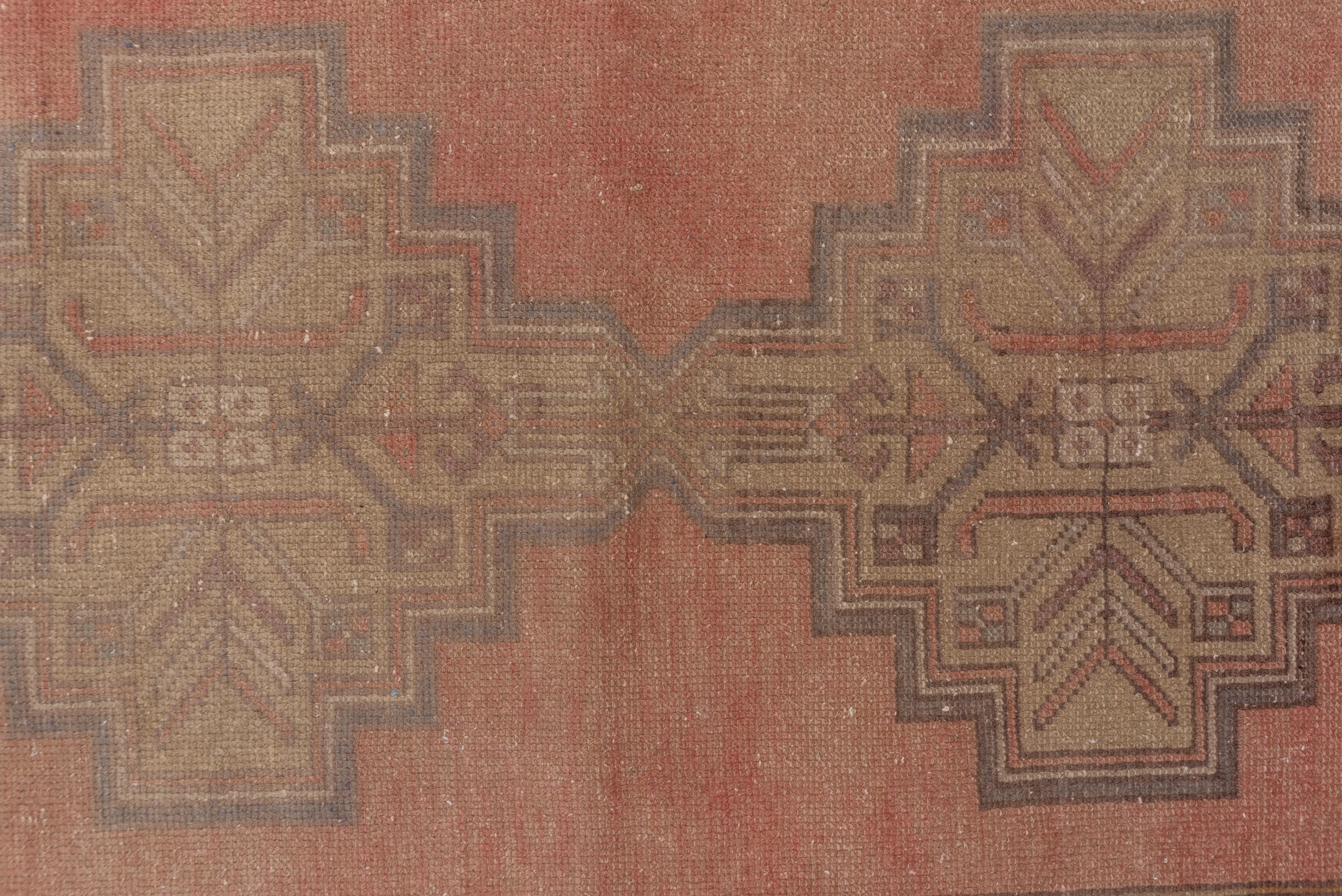 Mid-20th Century Turkish Oushak Rug in Washed Effect  For Sale
