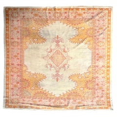Turkish Oushak Rug, Large Antique