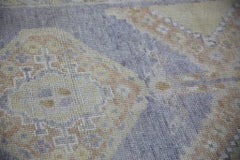 Turkish Oushak Rug Lavender Beige Handwoven Wool Rug 3'1" x 6'8"