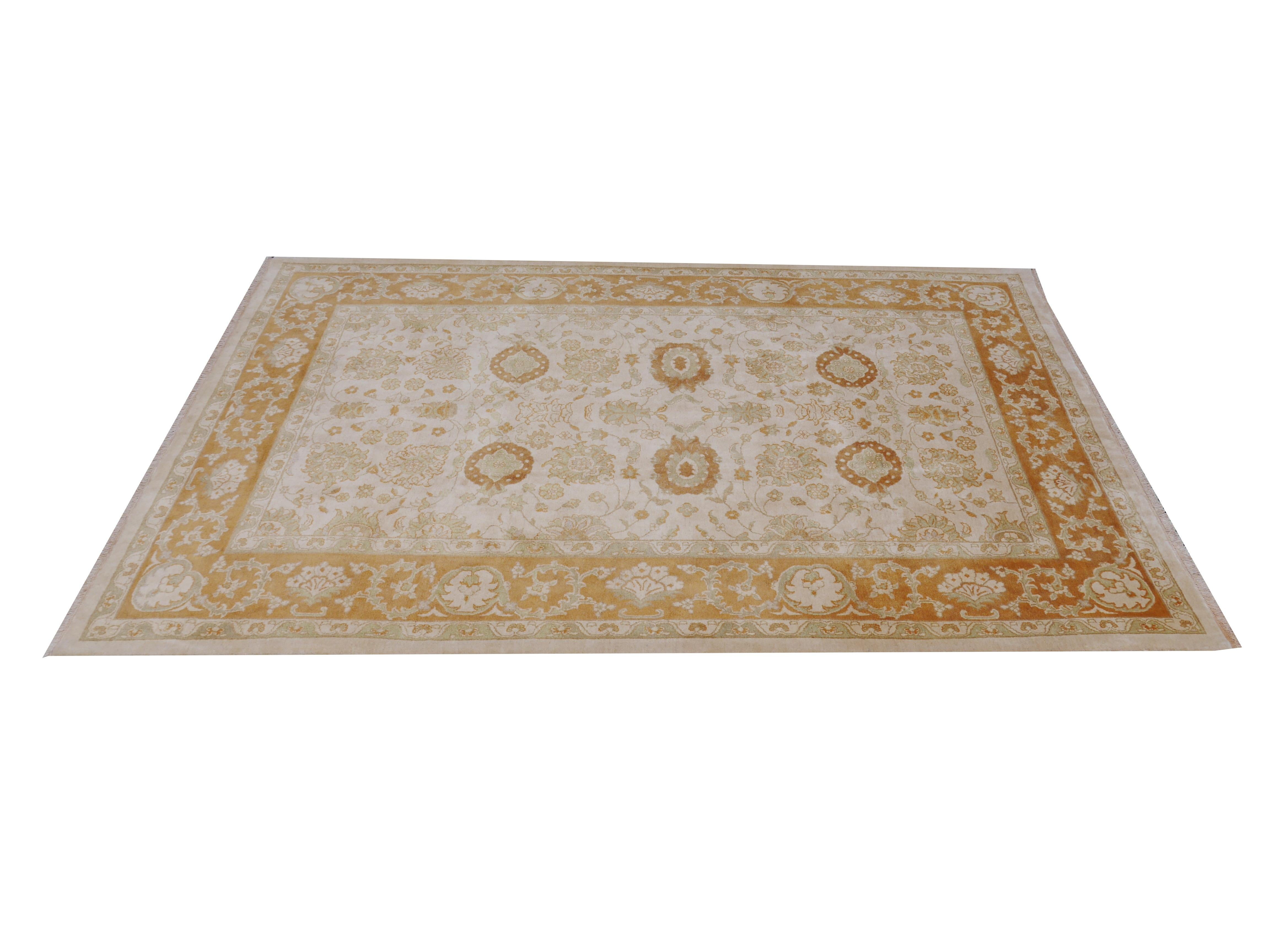 Turkish Oushak Rug New Contemporary For Sale 2