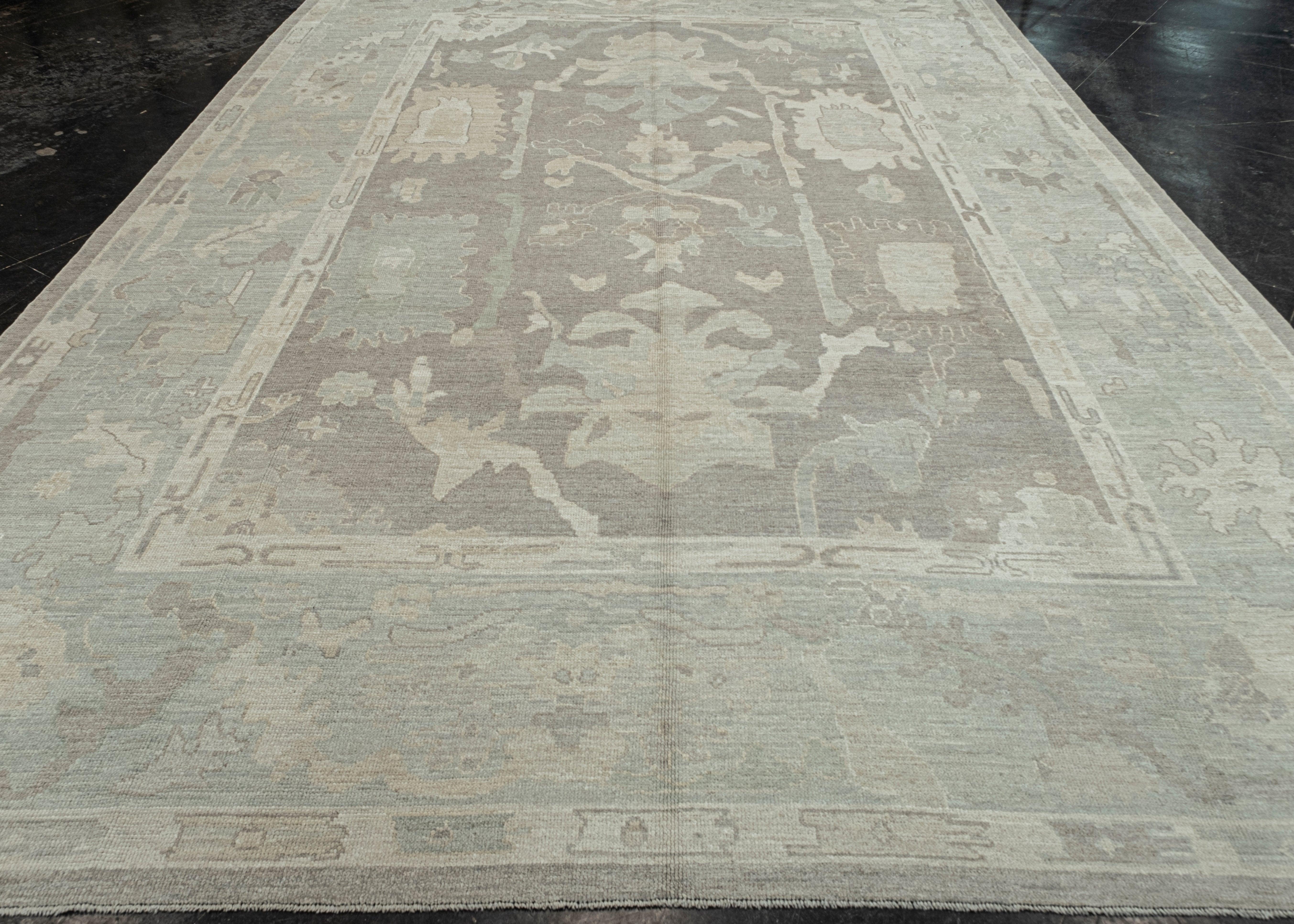Türkischer Oushak Teppich Oriental Handmade 10' x 14'3