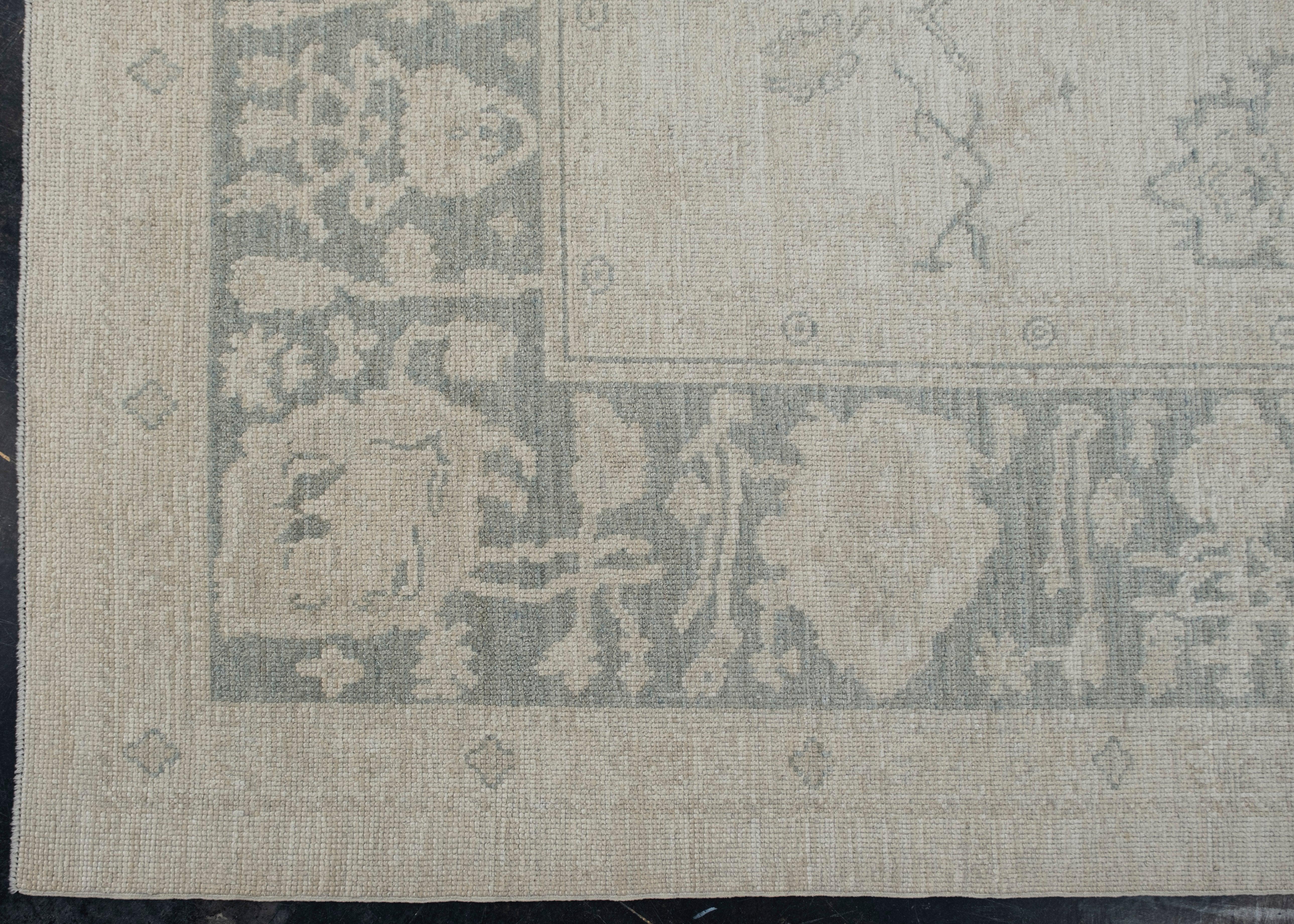 Turkish Oushak Rug Oriental Handmade 10'1