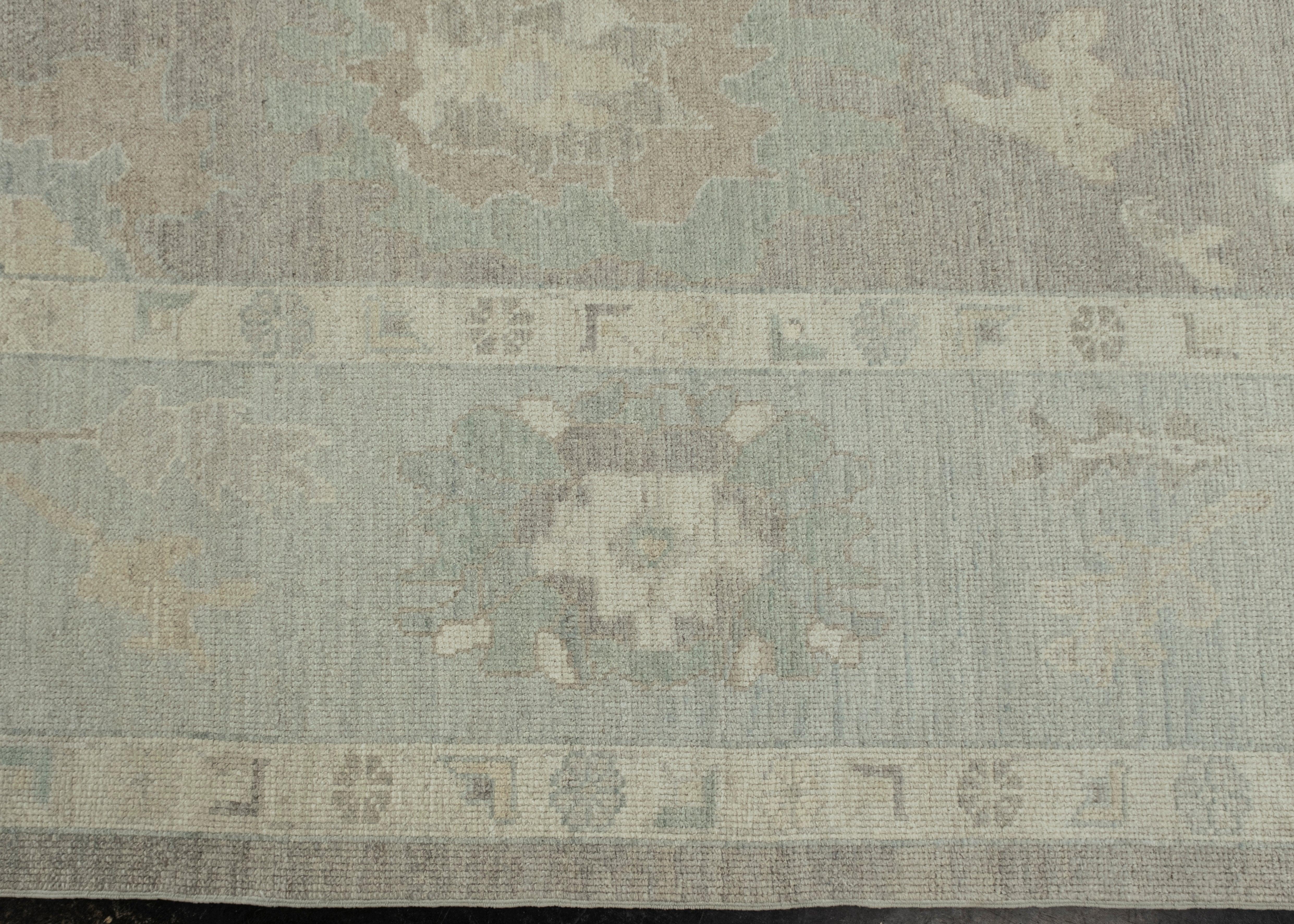 Turco Tappeto Oushak turco orientale fatto a mano 10'1