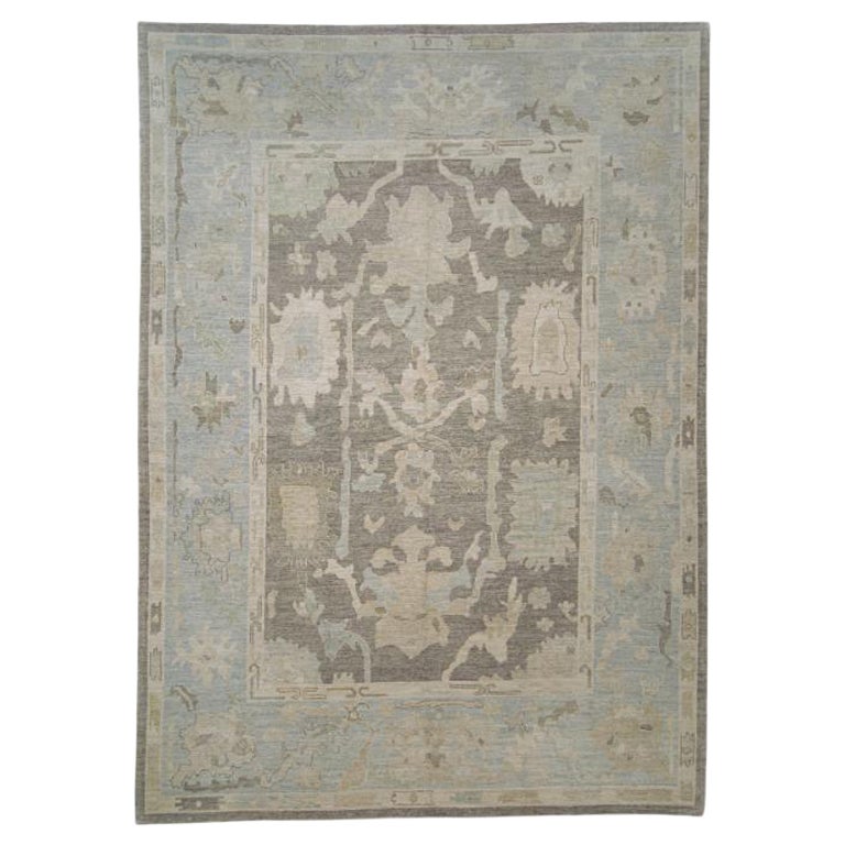 Türkischer Oushak-Teppich Orientalisch Handgefertigt 10'3" x 14'1" #11787