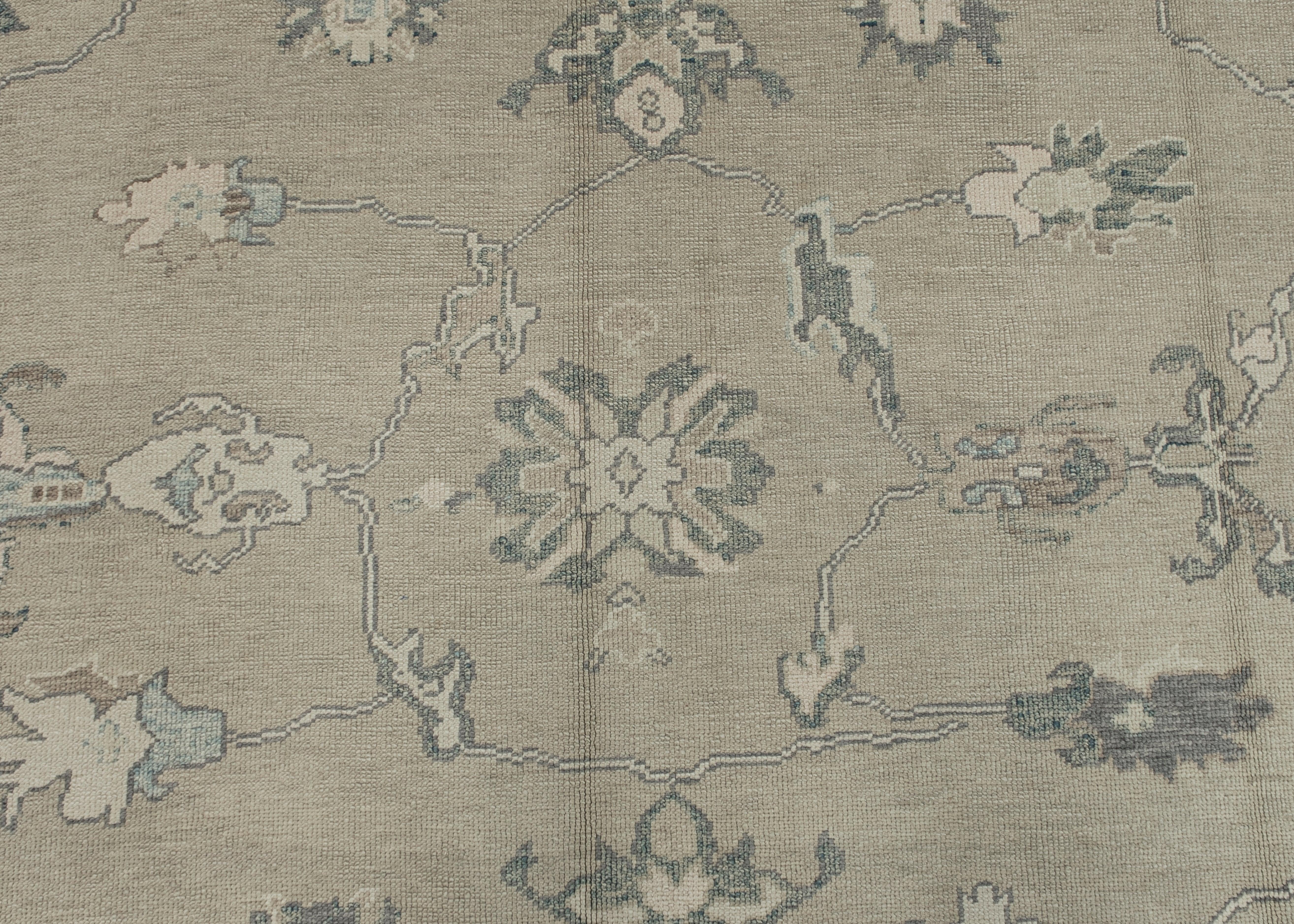 Turkish Oushak Rug Oriental Handmade 10'3