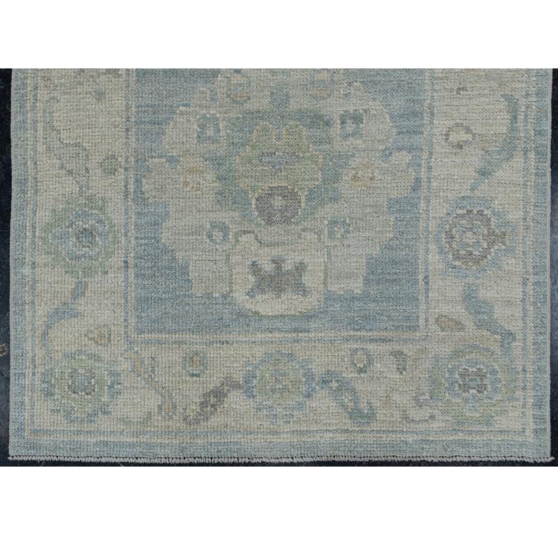 Turkish Oushak Rug Oriental Handmade 2'1
