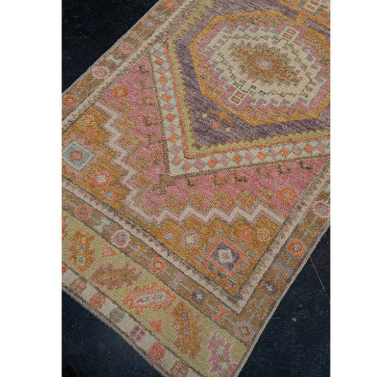 Tappeto Oushak turco orientale fatto a mano 2'10