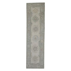 Türkischer Oushak-Teppich Orientalisch Handgefertigt 2'11" x 10'4" #11757