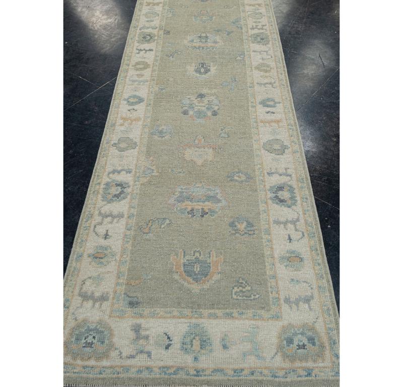Tappeto turco Oushak Oriental Handmade 2'11