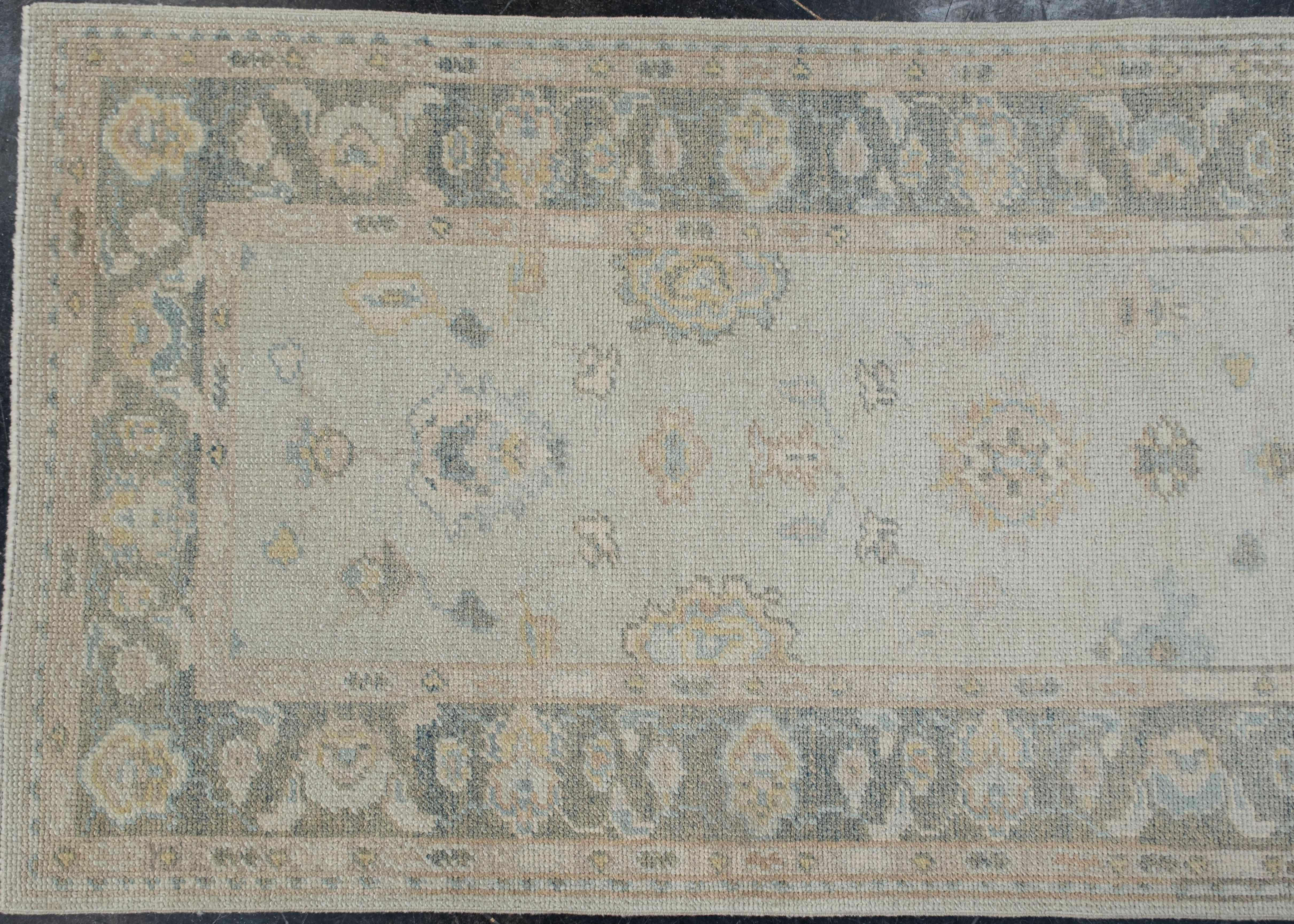 Türkischer Oushak-Teppich Oriental Handmade 2'11