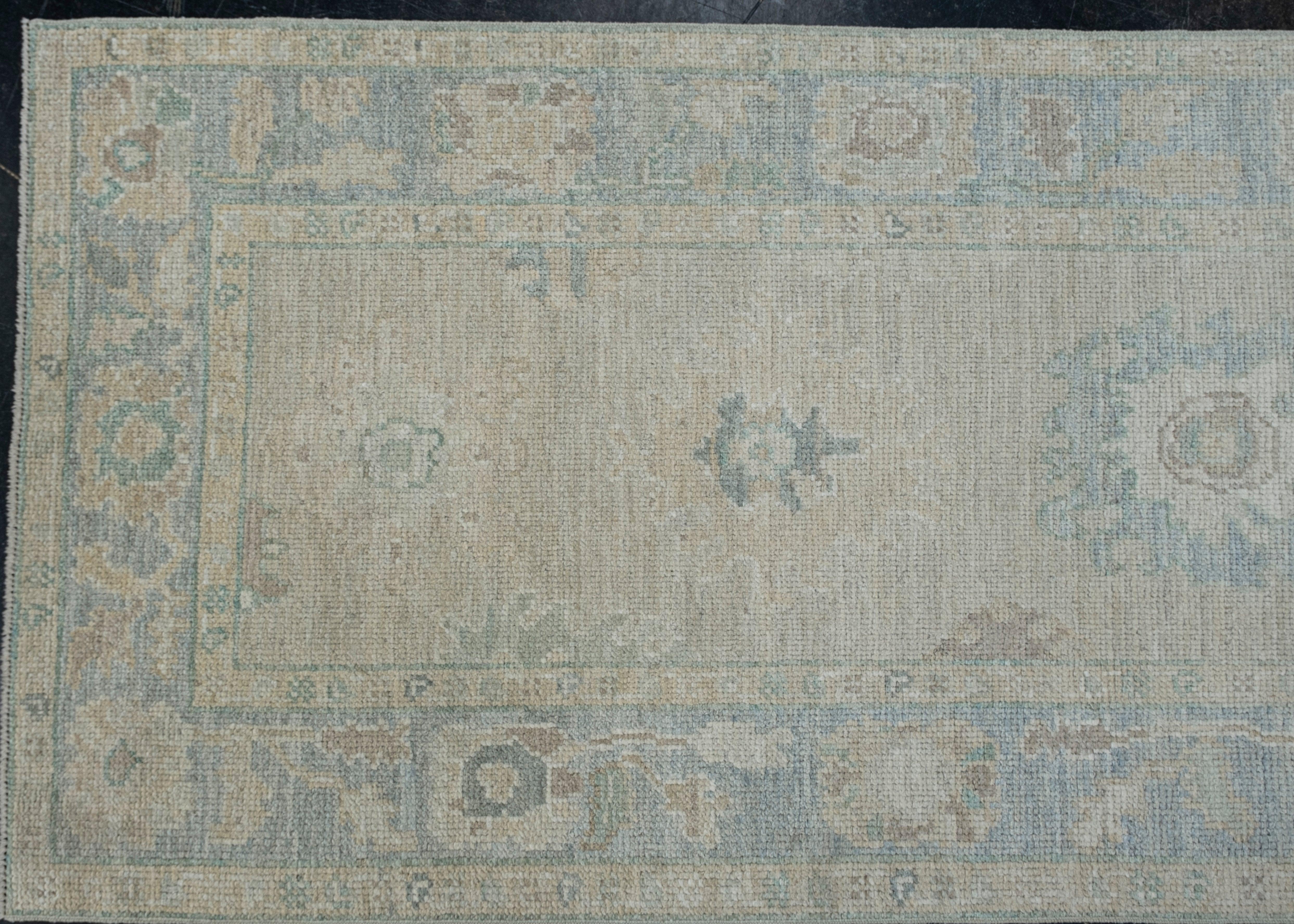 Türkischer Oushak-Teppich Oriental Handmade 2'11