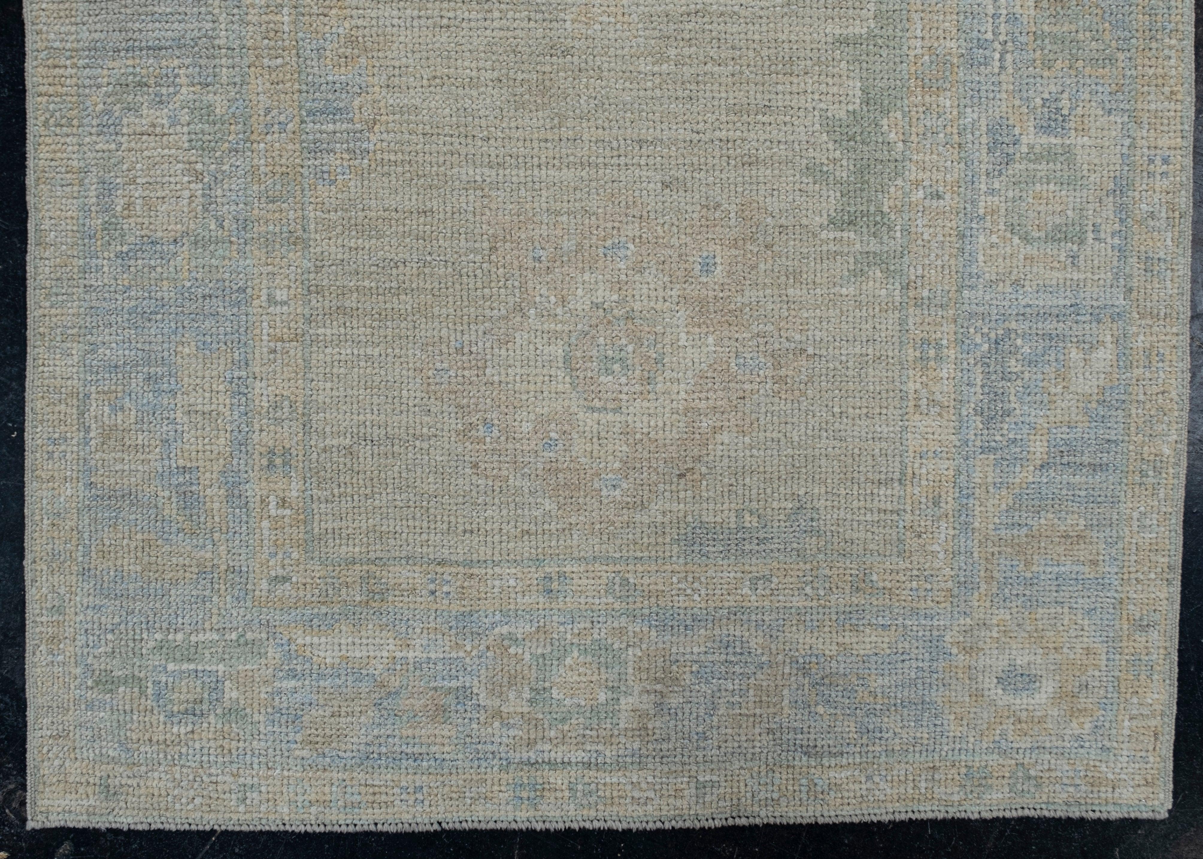 Türkischer Oushak-Teppich Oriental Handmade 2'11