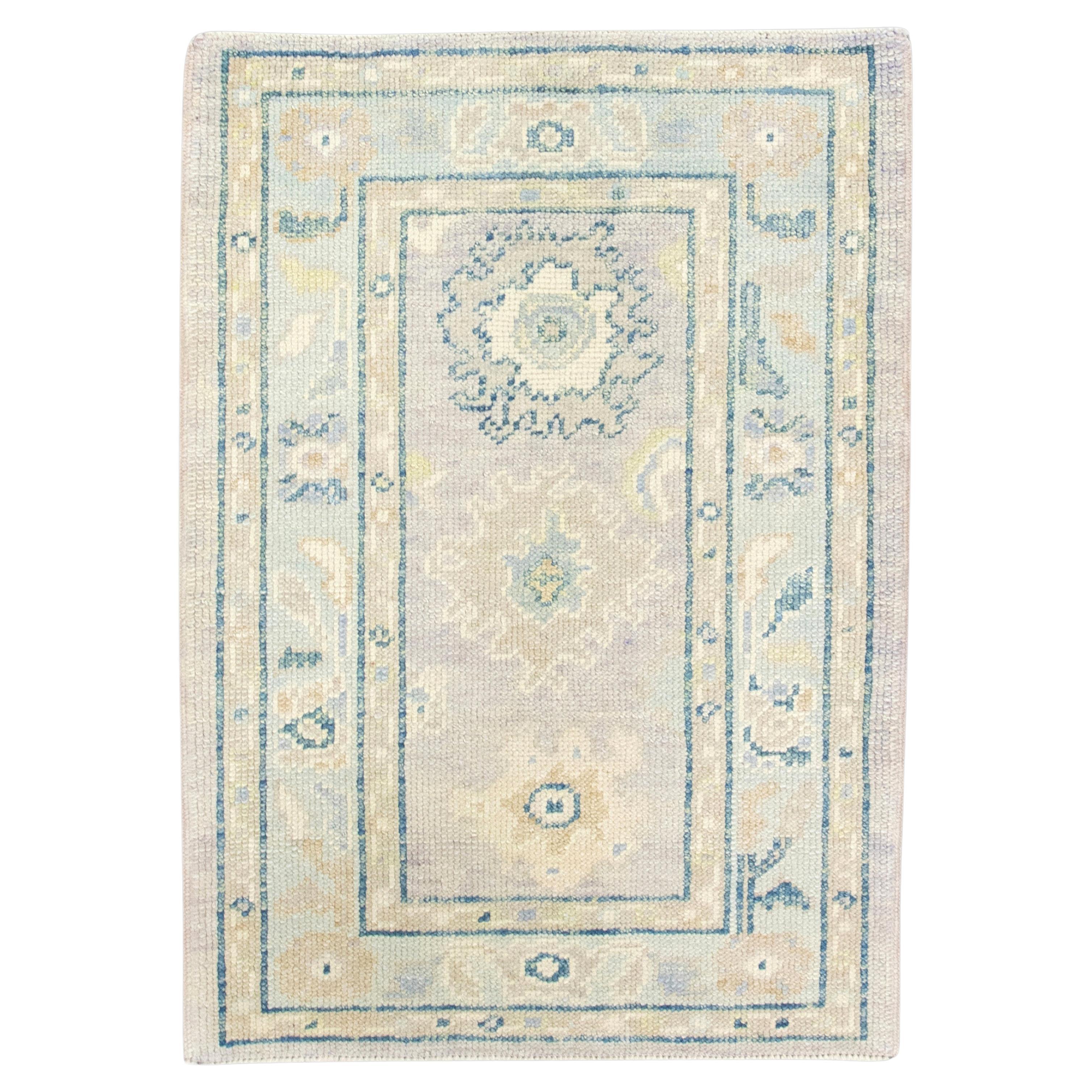 Turkish Oushak Rug Oriental Handmade 2'4" x 3'3" #7390