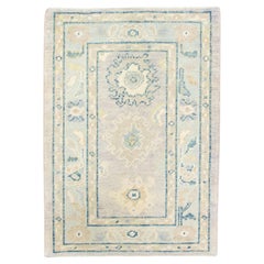 Turkish Oushak Rug Oriental Handmade 2'4" x 3'3" #7390