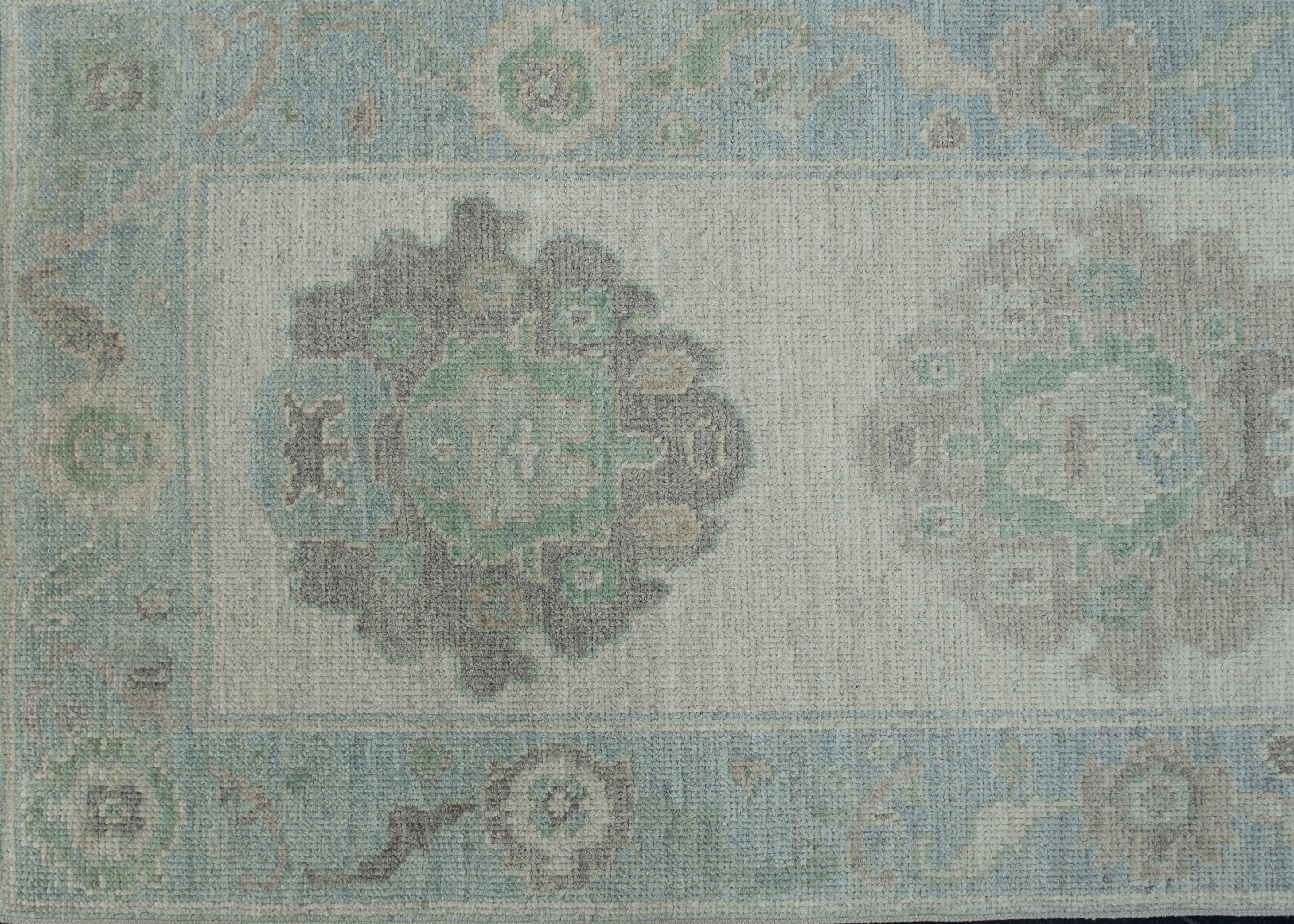 Türkischer Oushak-Teppich Oriental Handmade 2'6