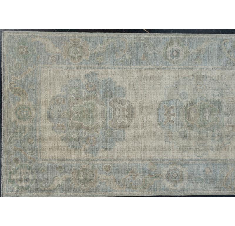 Turkish Oushak Rug Oriental Handmade 2'7