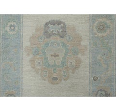 Turkish Oushak Rug Oriental Handmade 2'8" x 12' #11688