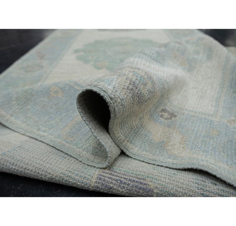 Turc Tapis turc Oushak oriental fait à la main 2'8