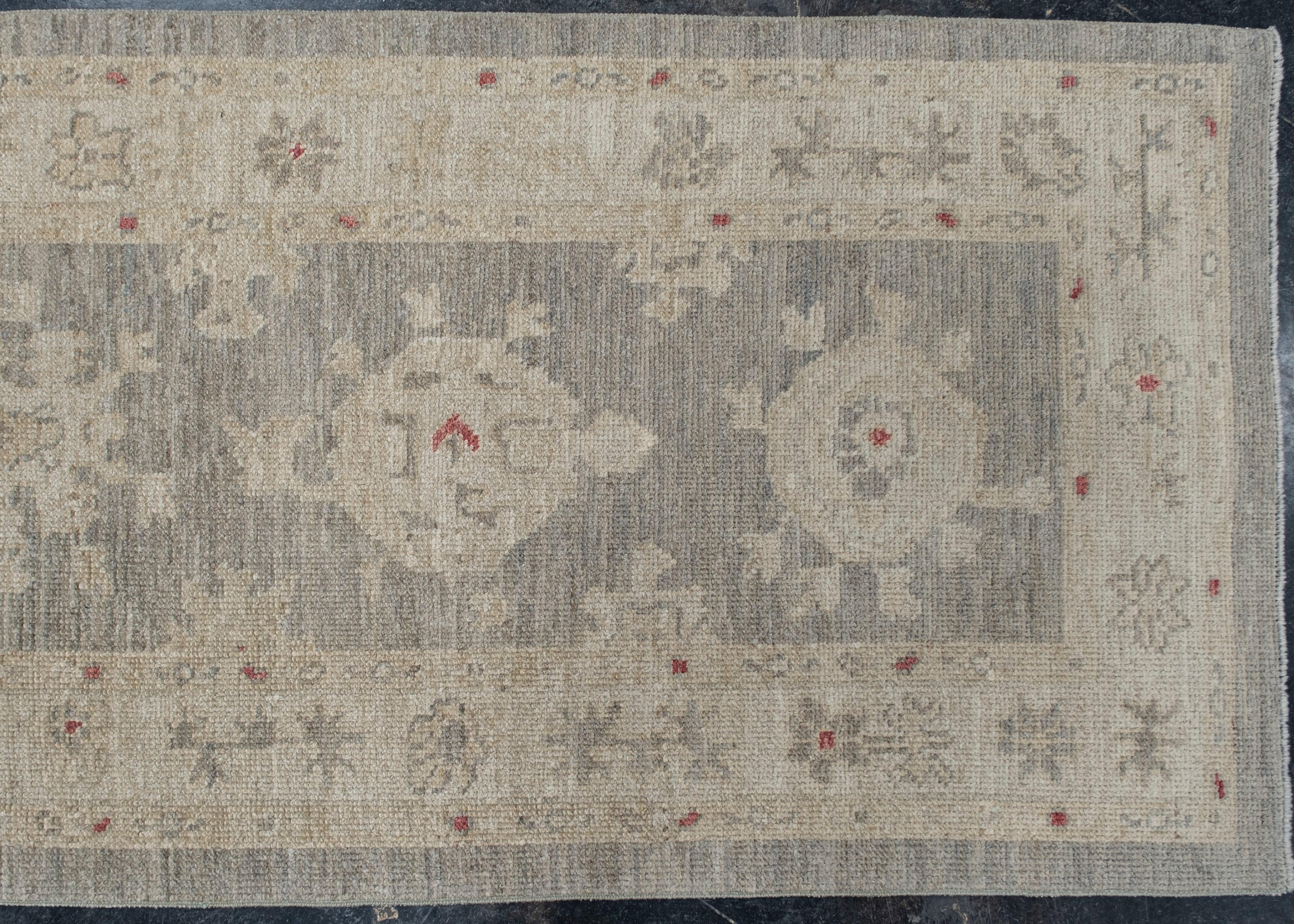 Türkischer Oushak-Teppich Oriental Handmade 2'8