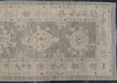 Turkish Oushak Rug Oriental Handmade 2'8" x 14' #2256