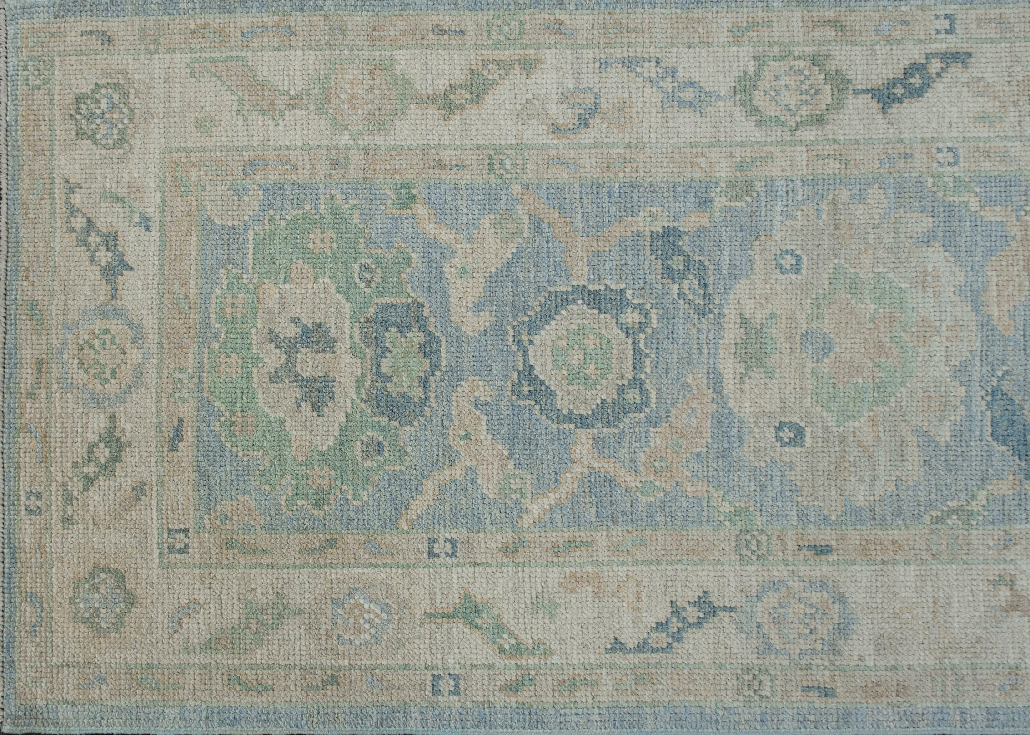 Turkish Oushak Rug Oriental Handmade 2'8