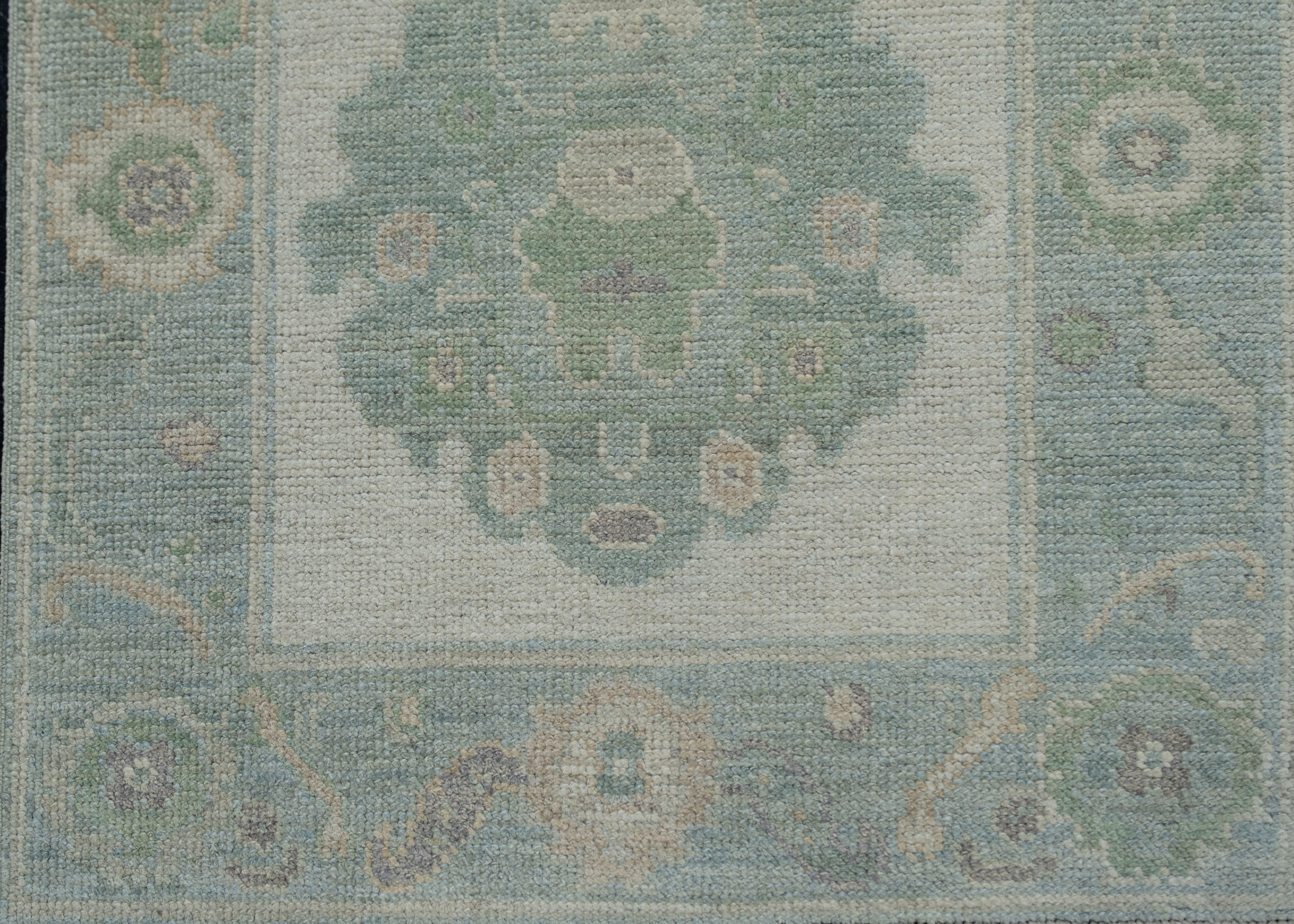 Turkish Oushak Rug Oriental Handmade 2'8