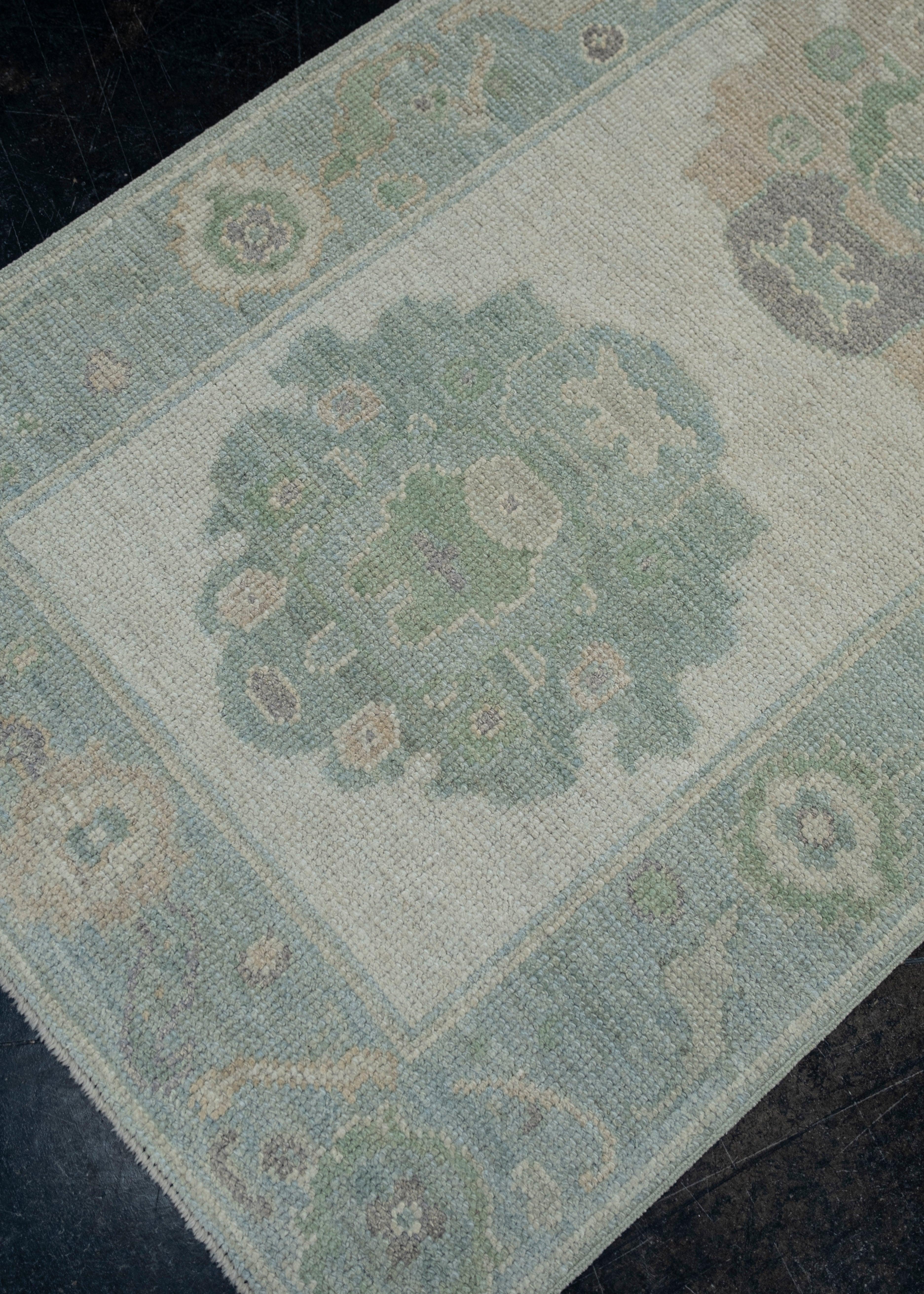 Contemporary Turkish Oushak Rug Oriental Handmade 2'8