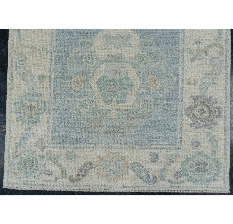 Turkish Oushak Rug Oriental Handmade 2'9