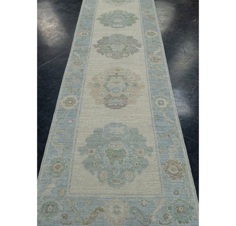 Contemporary Turkish Oushak Rug Oriental Handmade 2'9