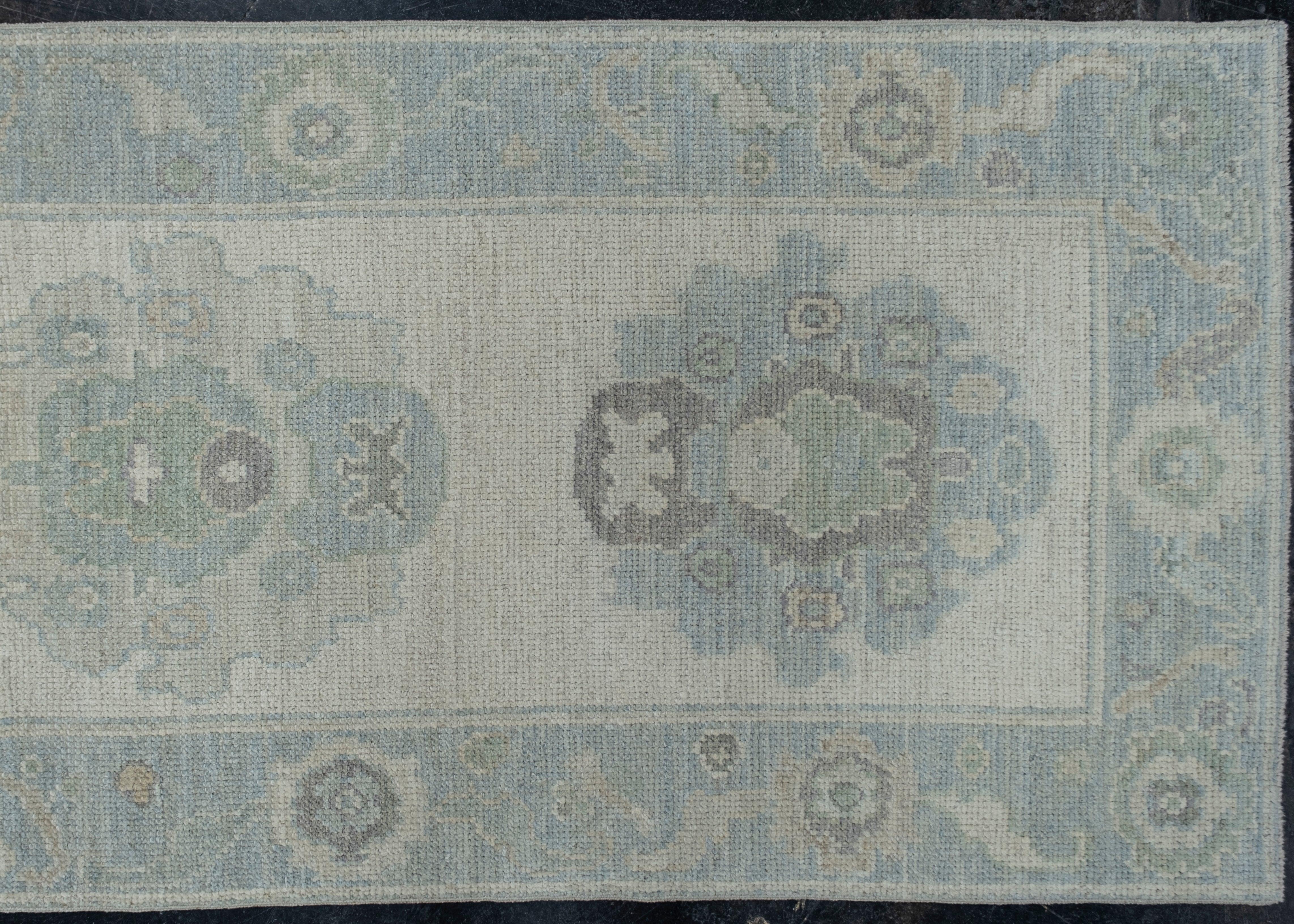 Turkish Oushak Rug Oriental Handmade 2'9