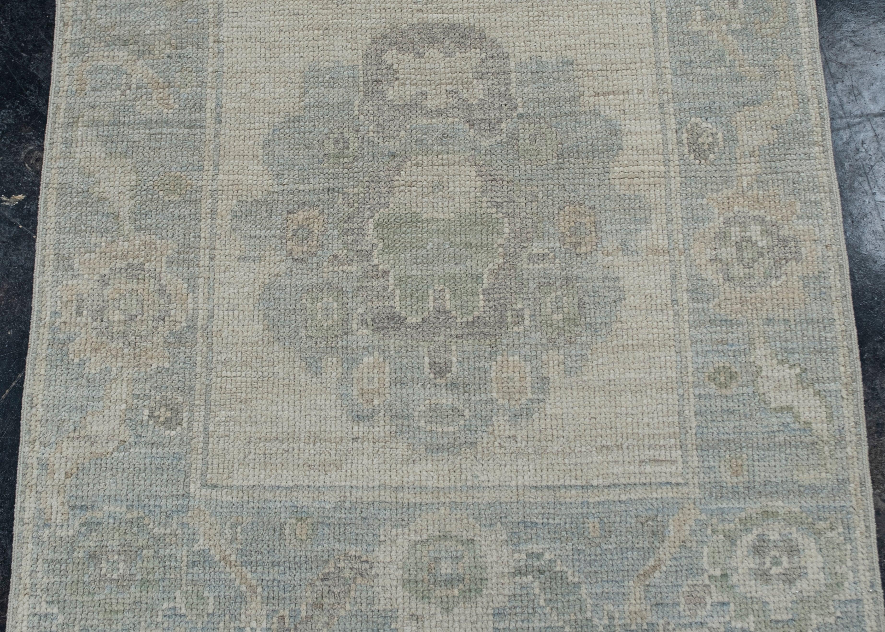 Türkischer Oushak-Teppich Oriental Handmade 2'9