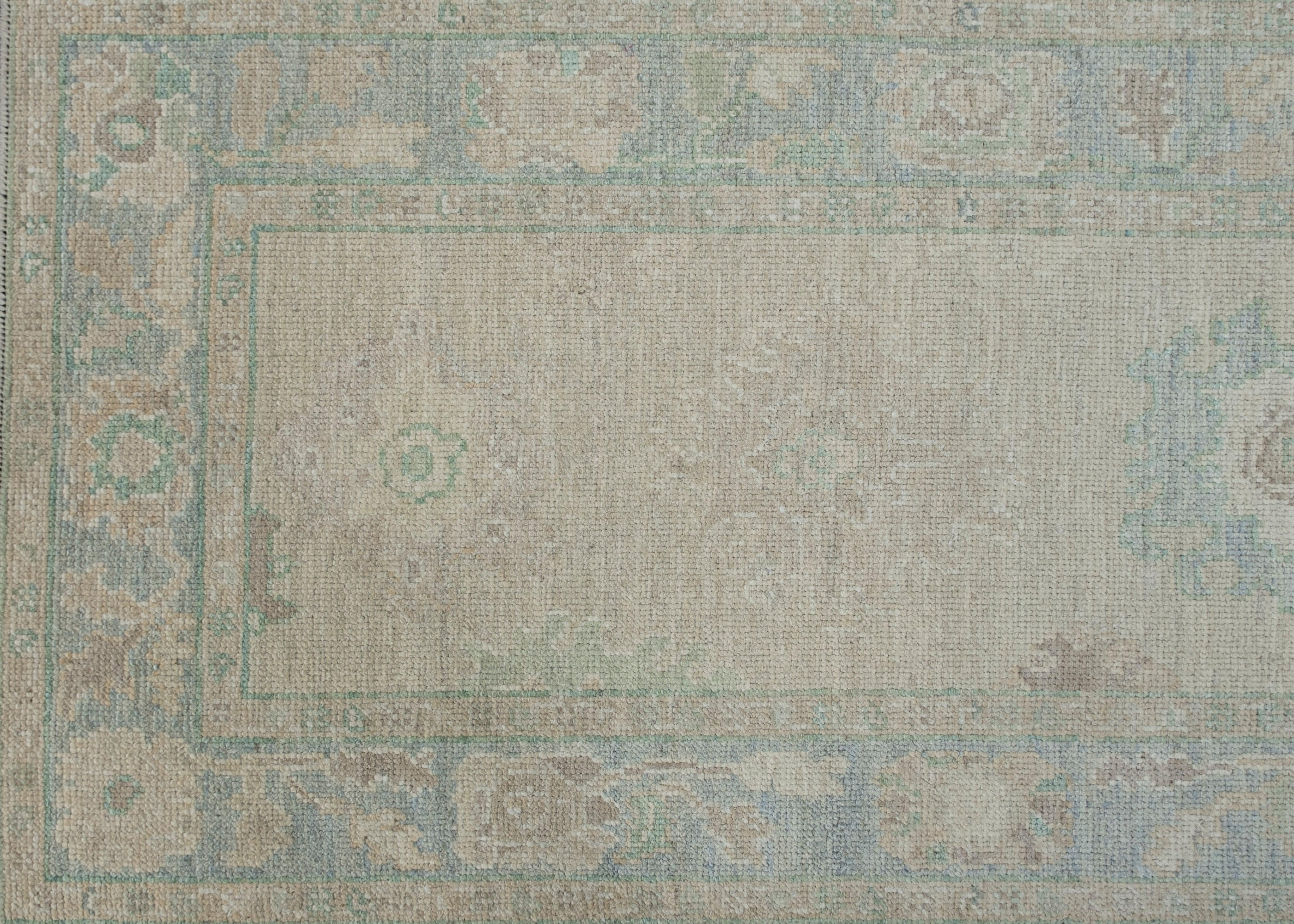 Turkish Oushak Rug Oriental Handmade 2'9