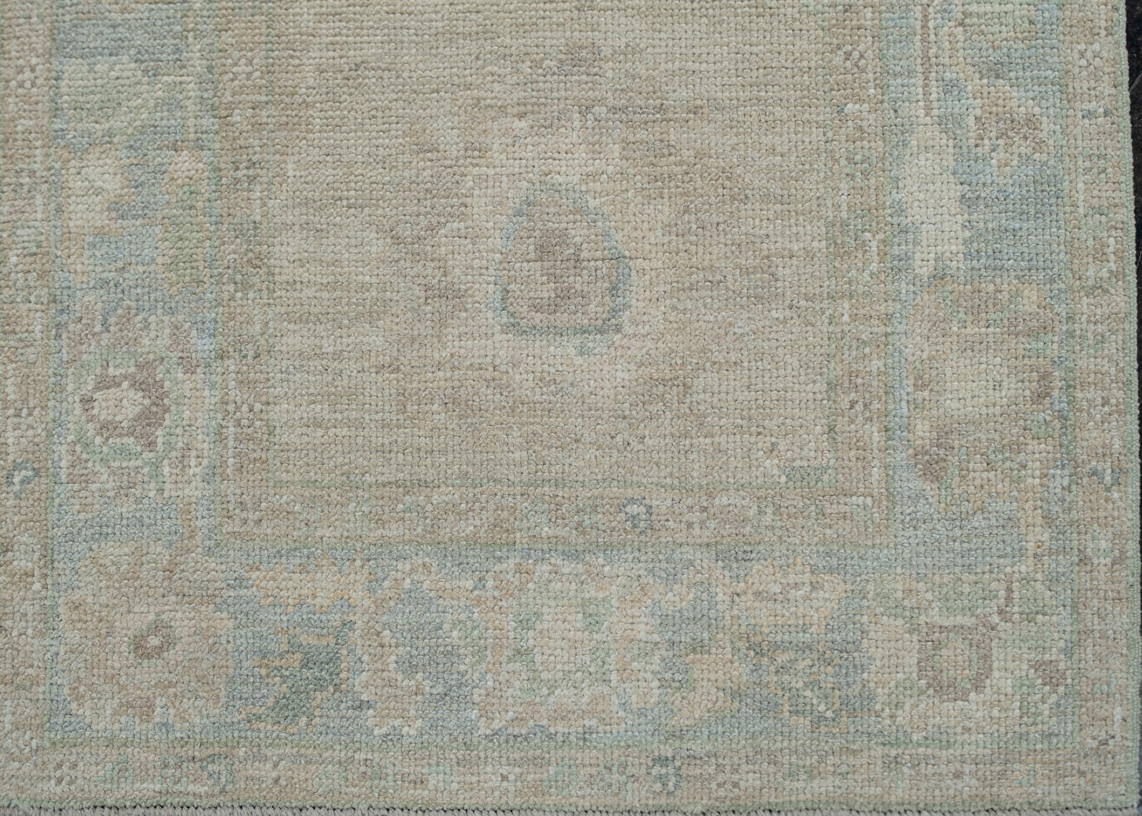 Turkish Oushak Rug Oriental Handmade 2'9