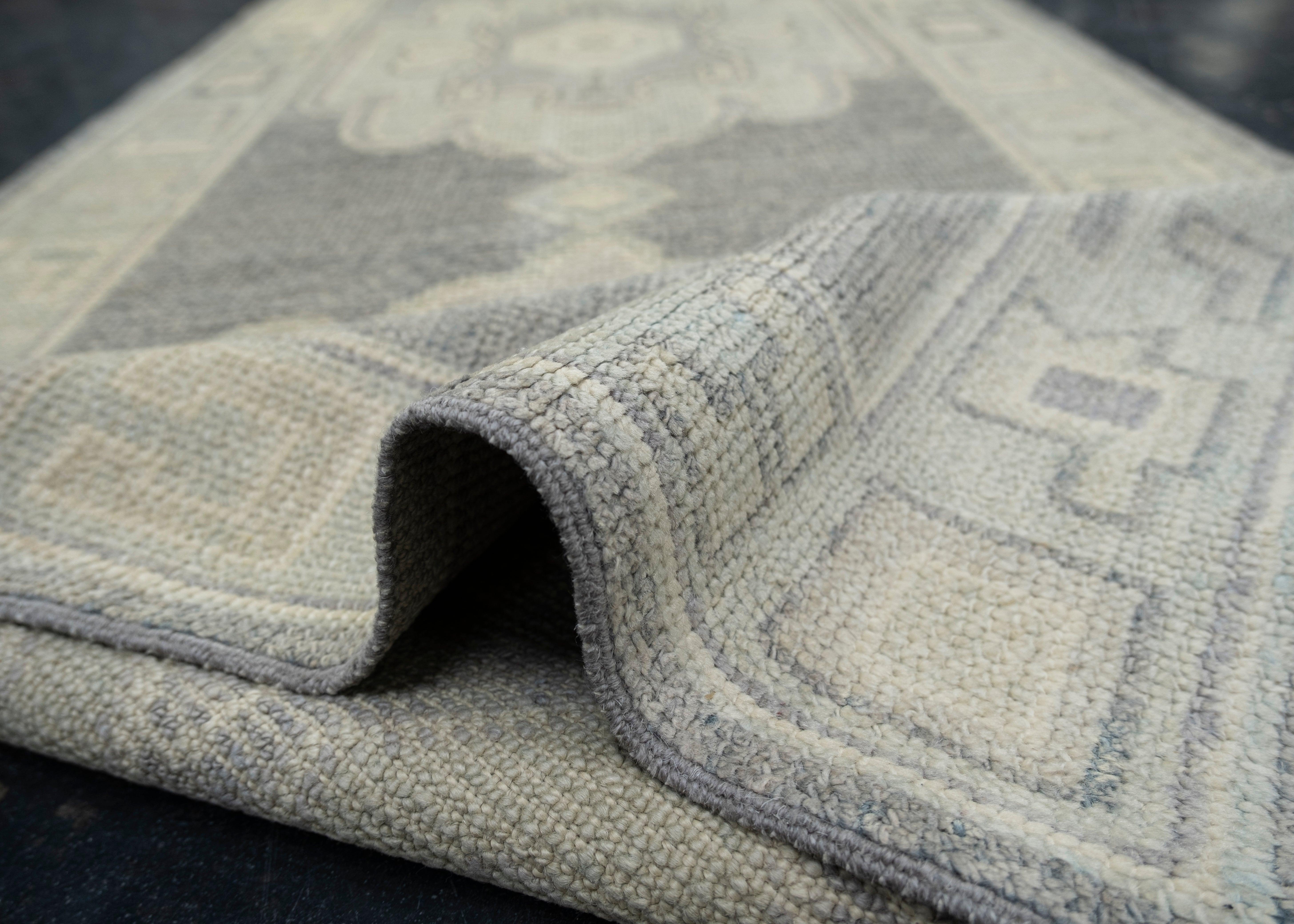 Contemporary Turkish Oushak Rug Oriental Handmade 2'9
