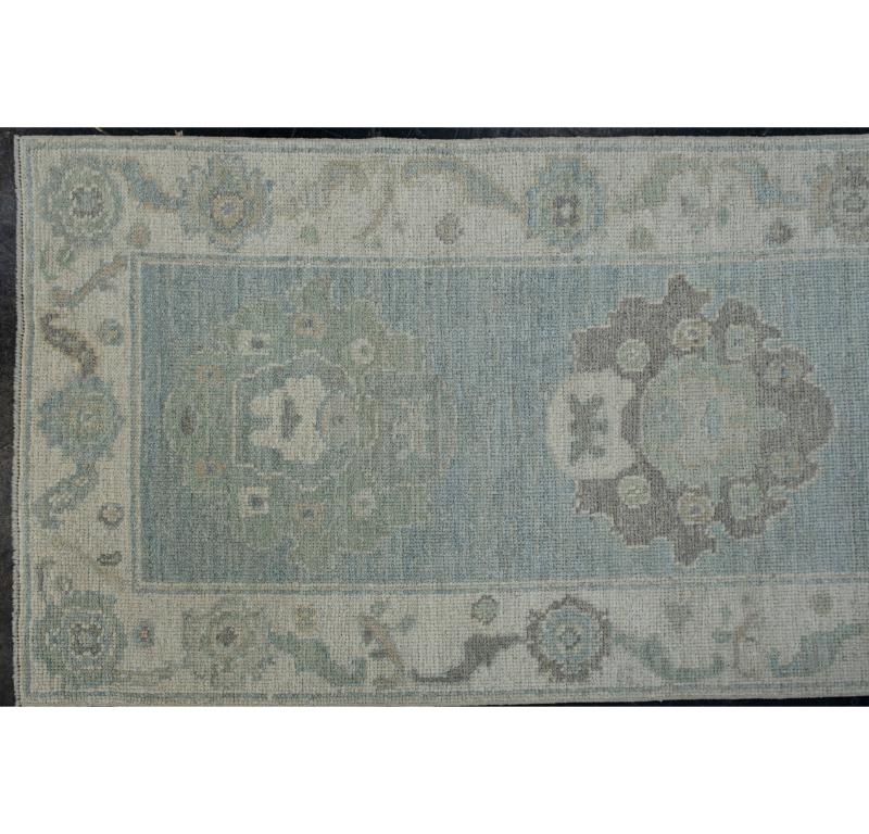 Turkish Oushak Rug Oriental Handmade 2'9