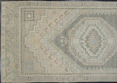 Turkish Oushak Rug Oriental Handmade 3' x 10'2" #11257