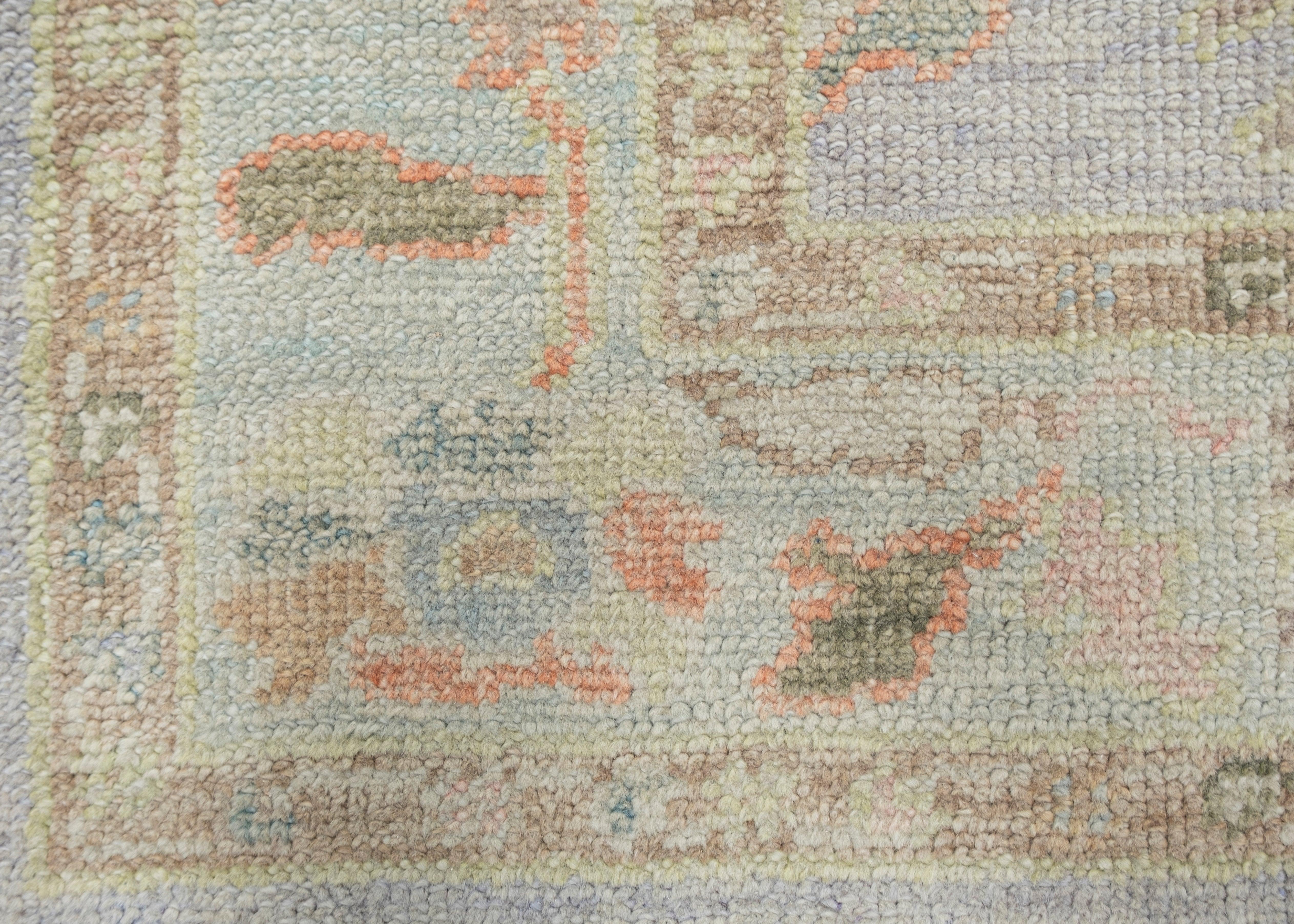 Tappeto Oushak turco Eleg fatto a mano 3' x 4'8