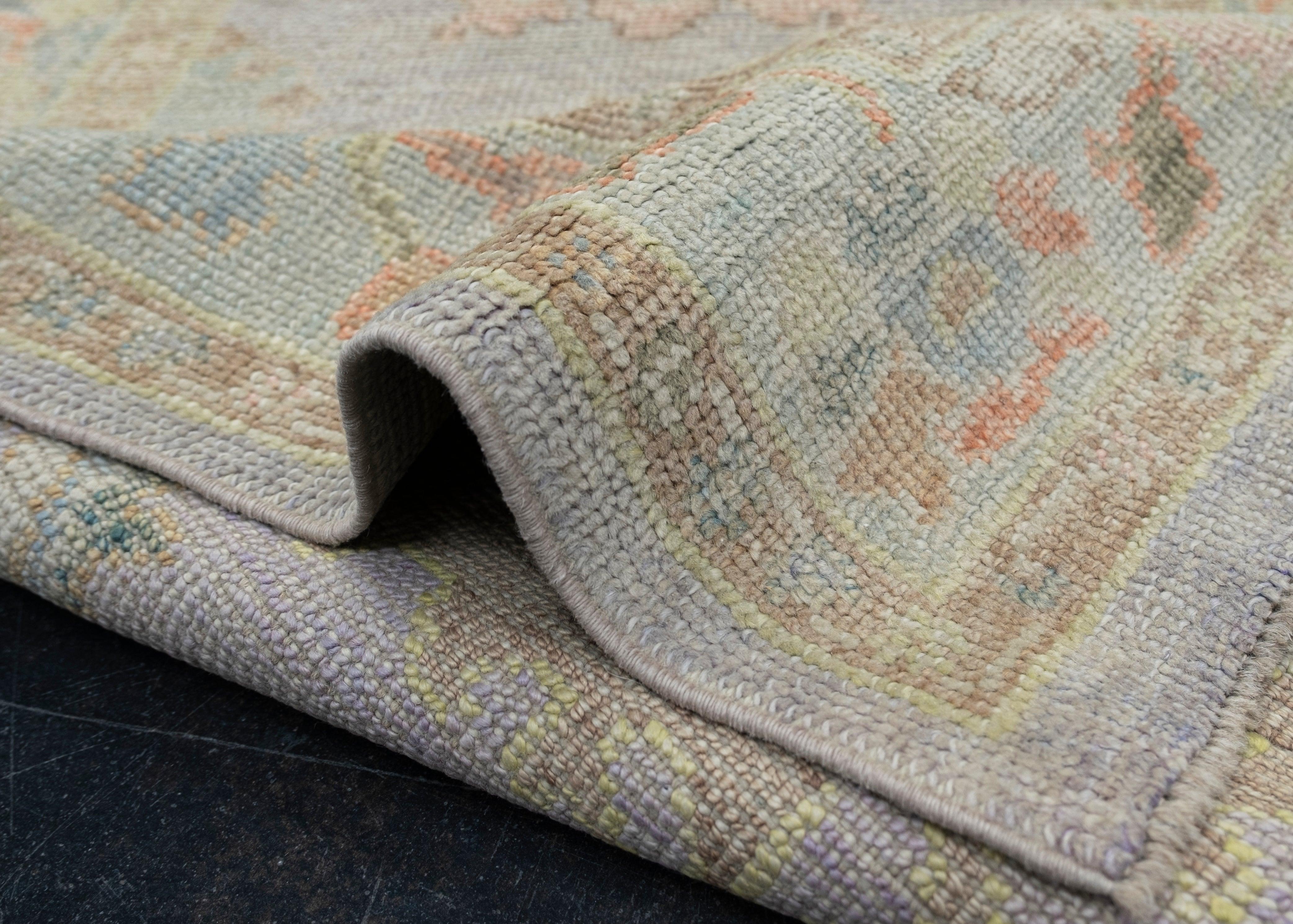 Turco Tappeto Oushak turco orientale fatto a mano 3' x 4'8