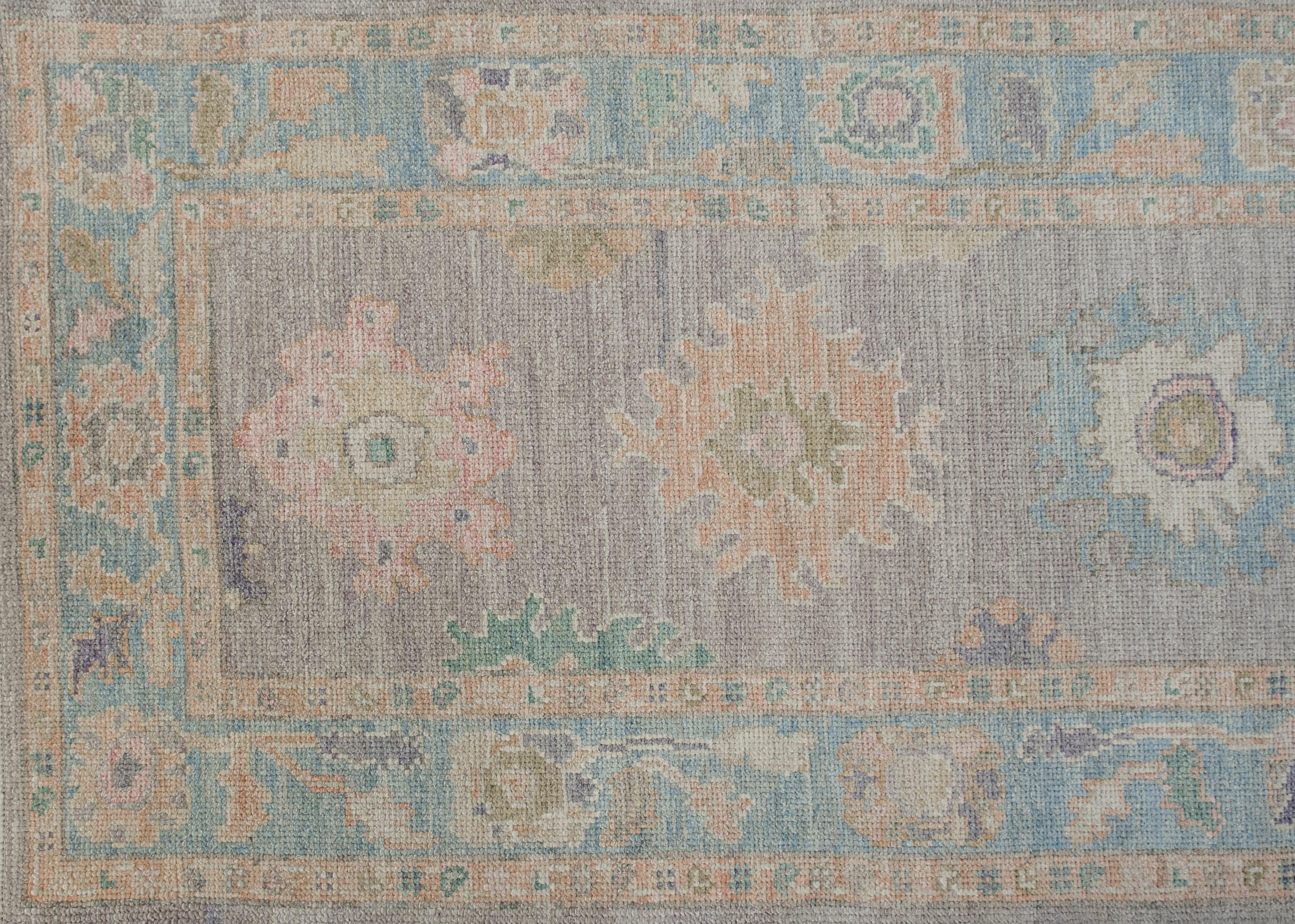 Turkish Oushak Rug Oriental Handmade 3' x 6'4