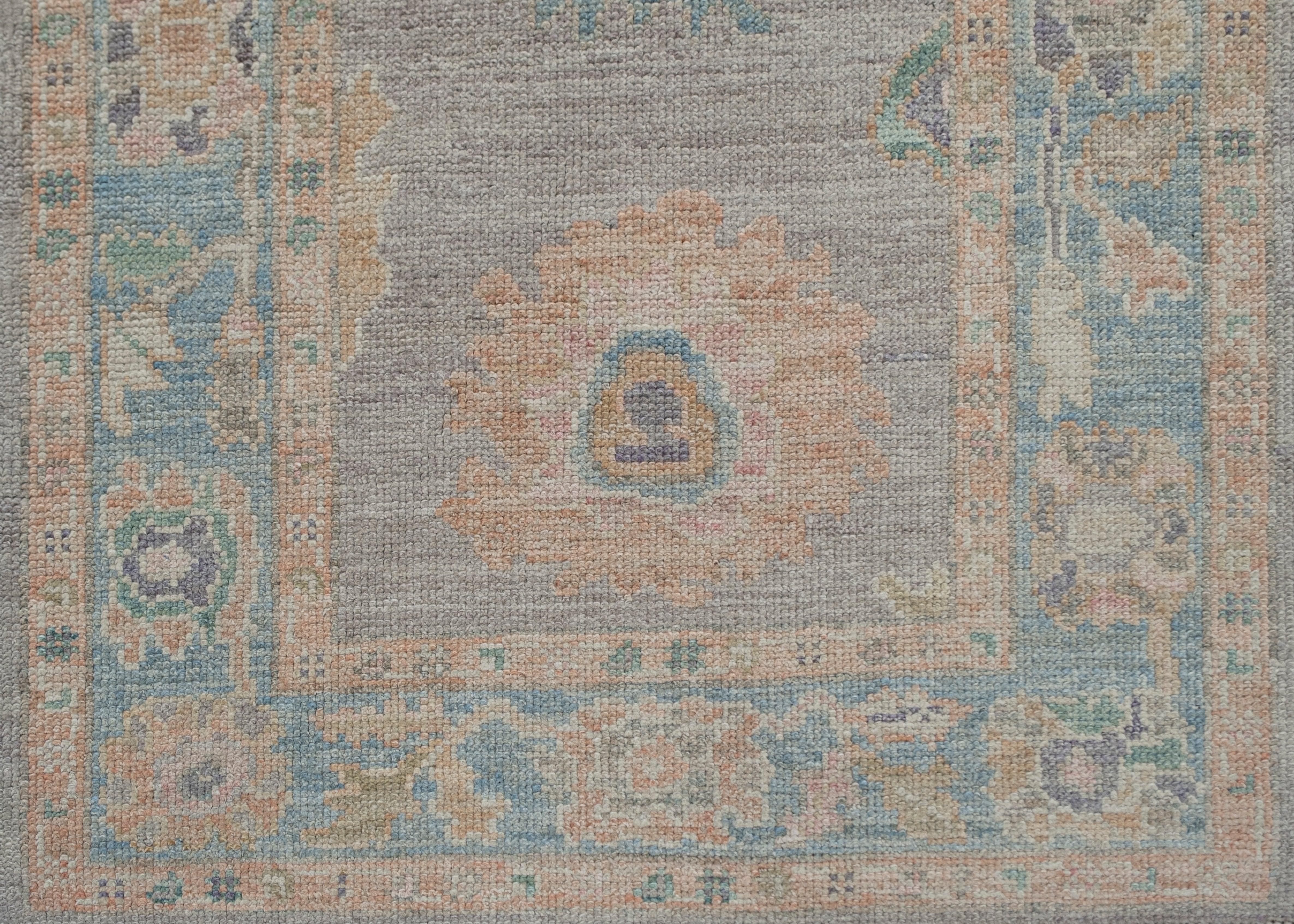 Turkish Oushak Rug Oriental Handmade 3' x 6'4