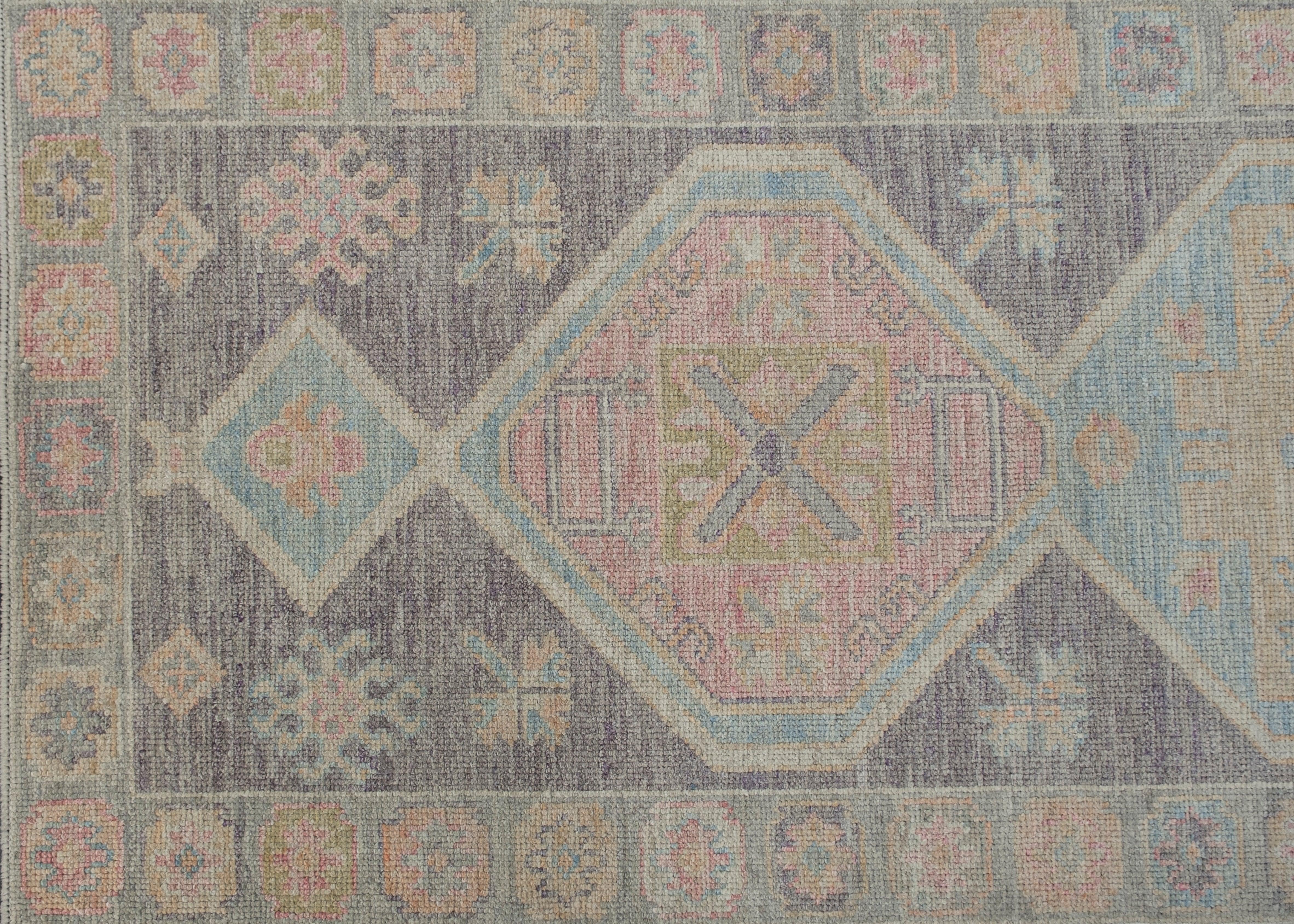 Türkischer Oushak-Teppich Oriental Handmade 3' x 6'7