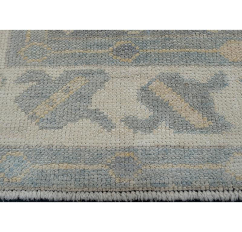 Türkischer Oushak-Teppich Oriental Handmade 3' x 8'3