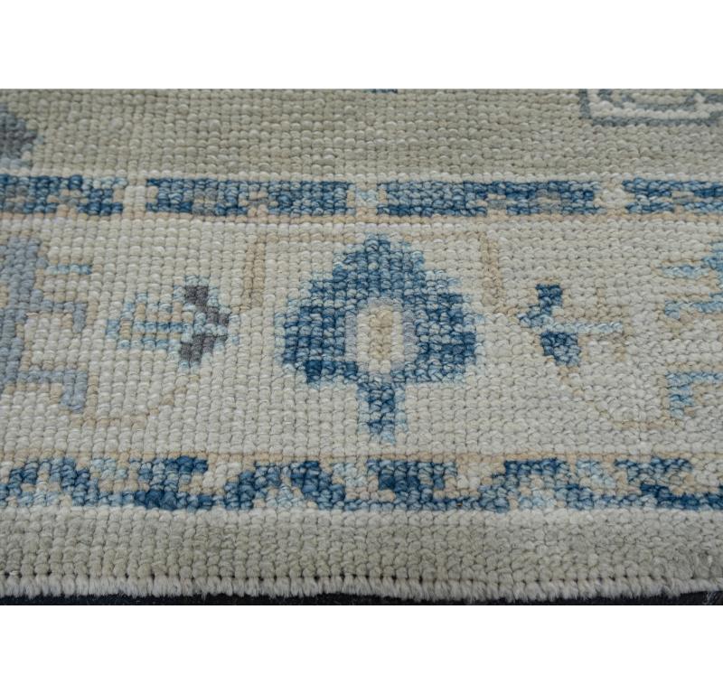 Turkish Oushak Rug Oriental Handmade 3' x 9'9