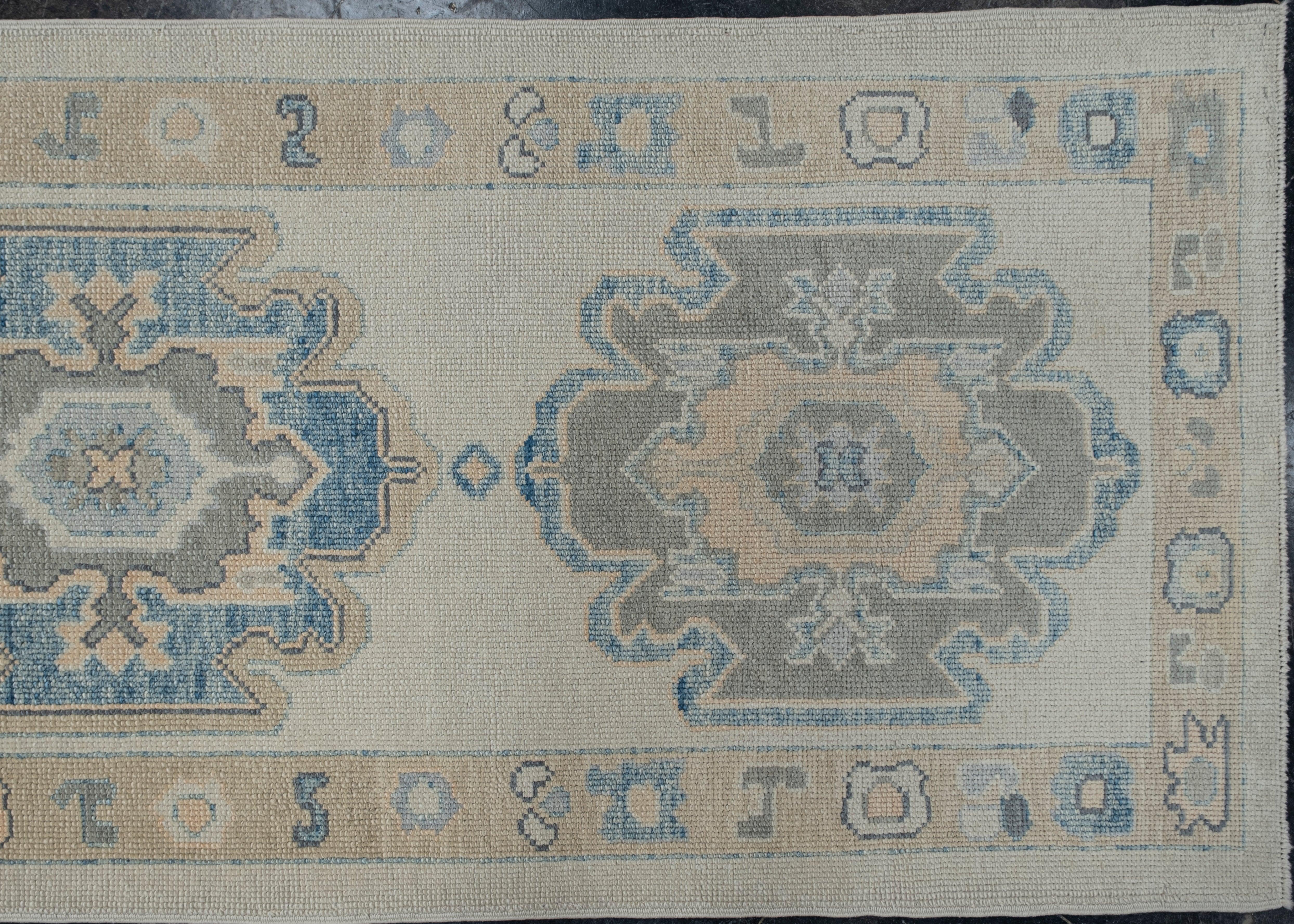 Türkischer Oushak Teppich Oriental Handmade 3'1